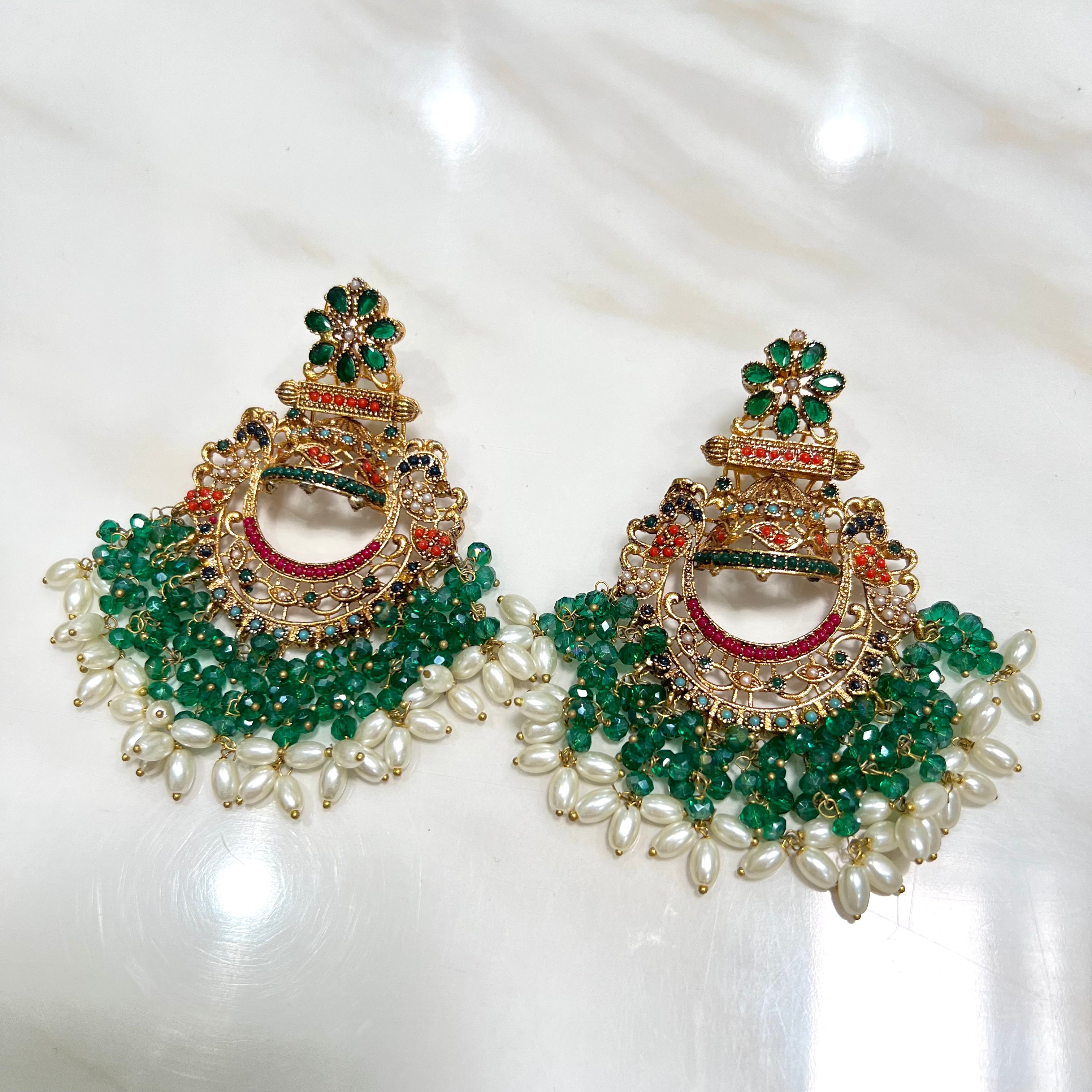 Zisha Earring Green