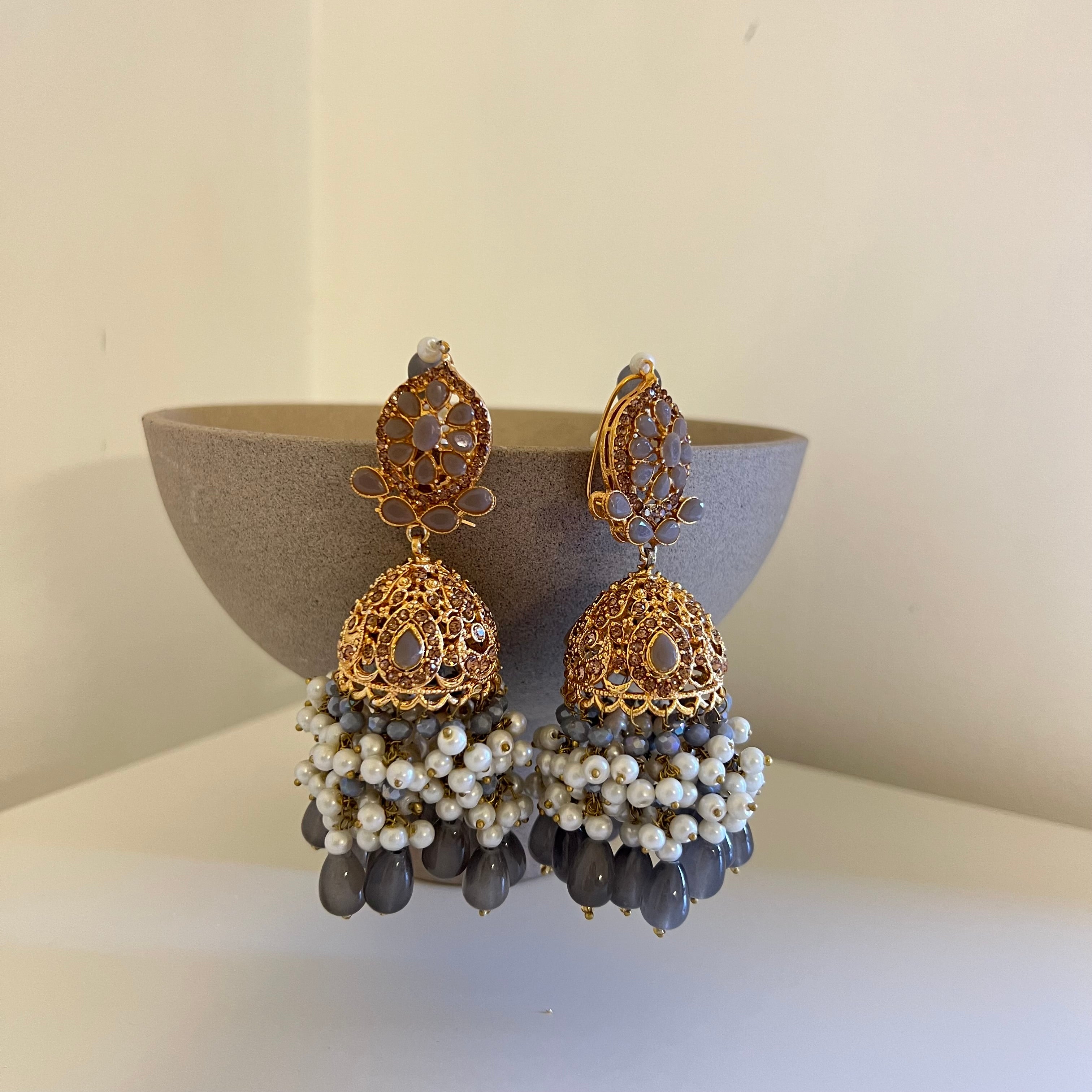 Ameera Jhumka Grey