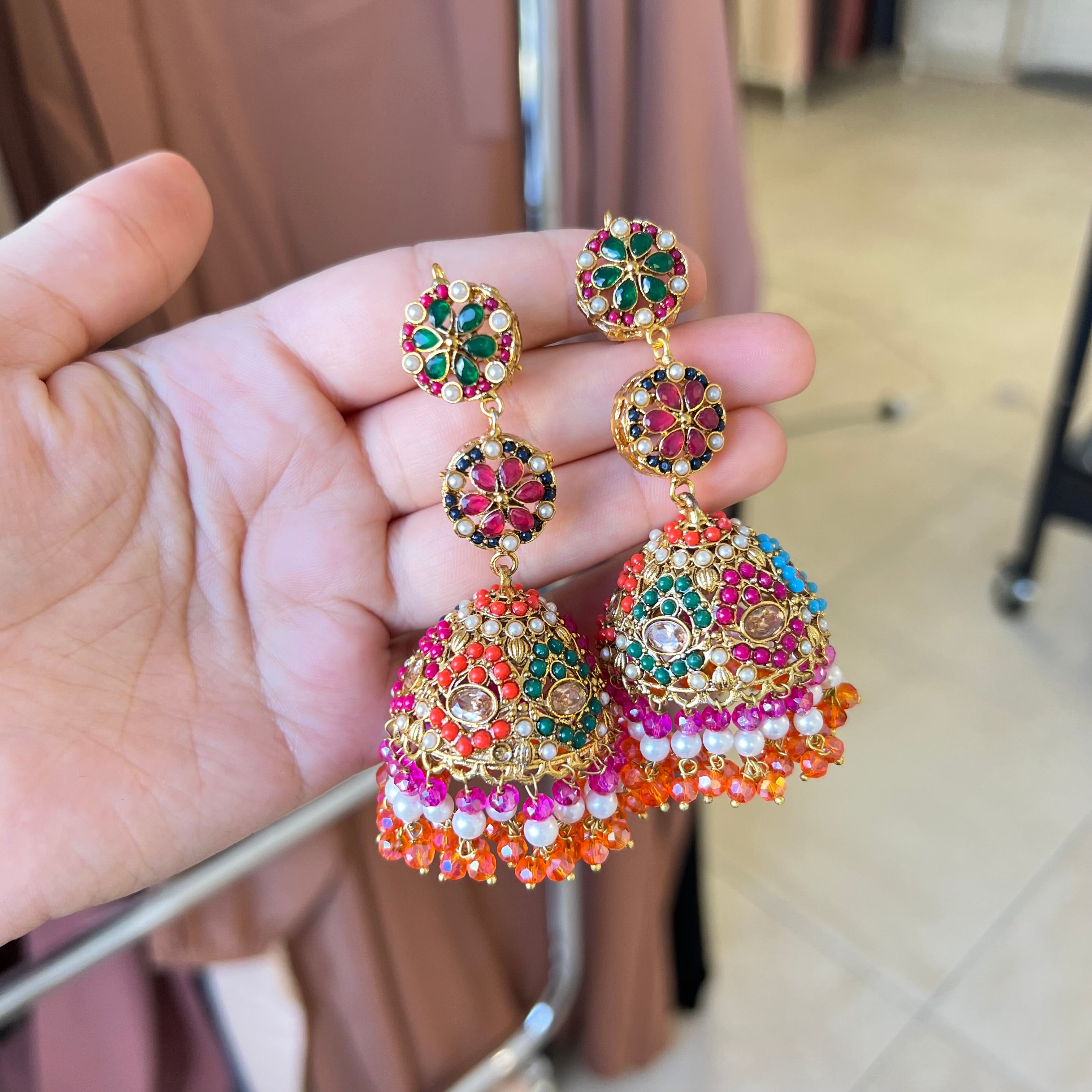 Zoe Jhuma Earrings Multicolour