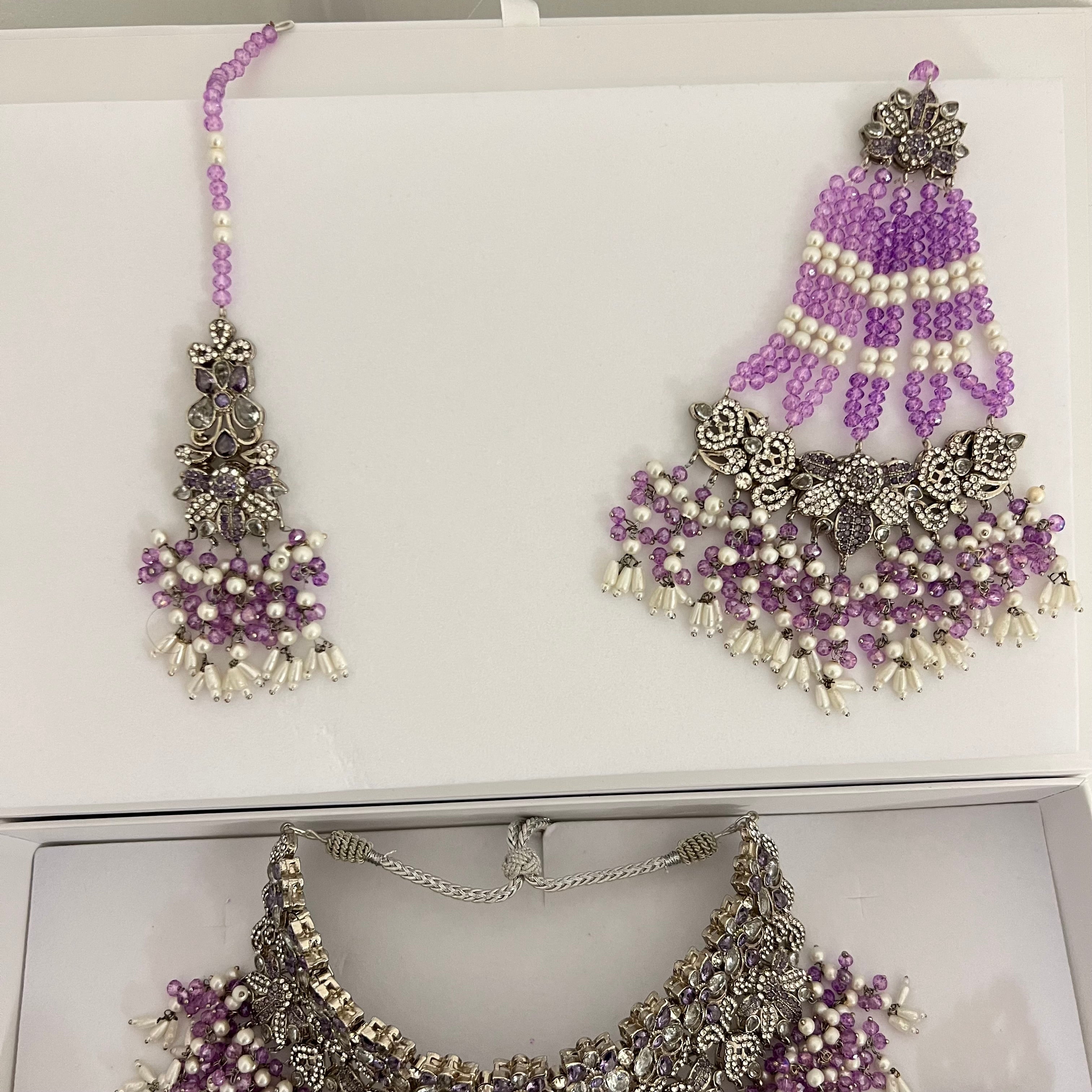 Sharjeena Bridal Set Purple