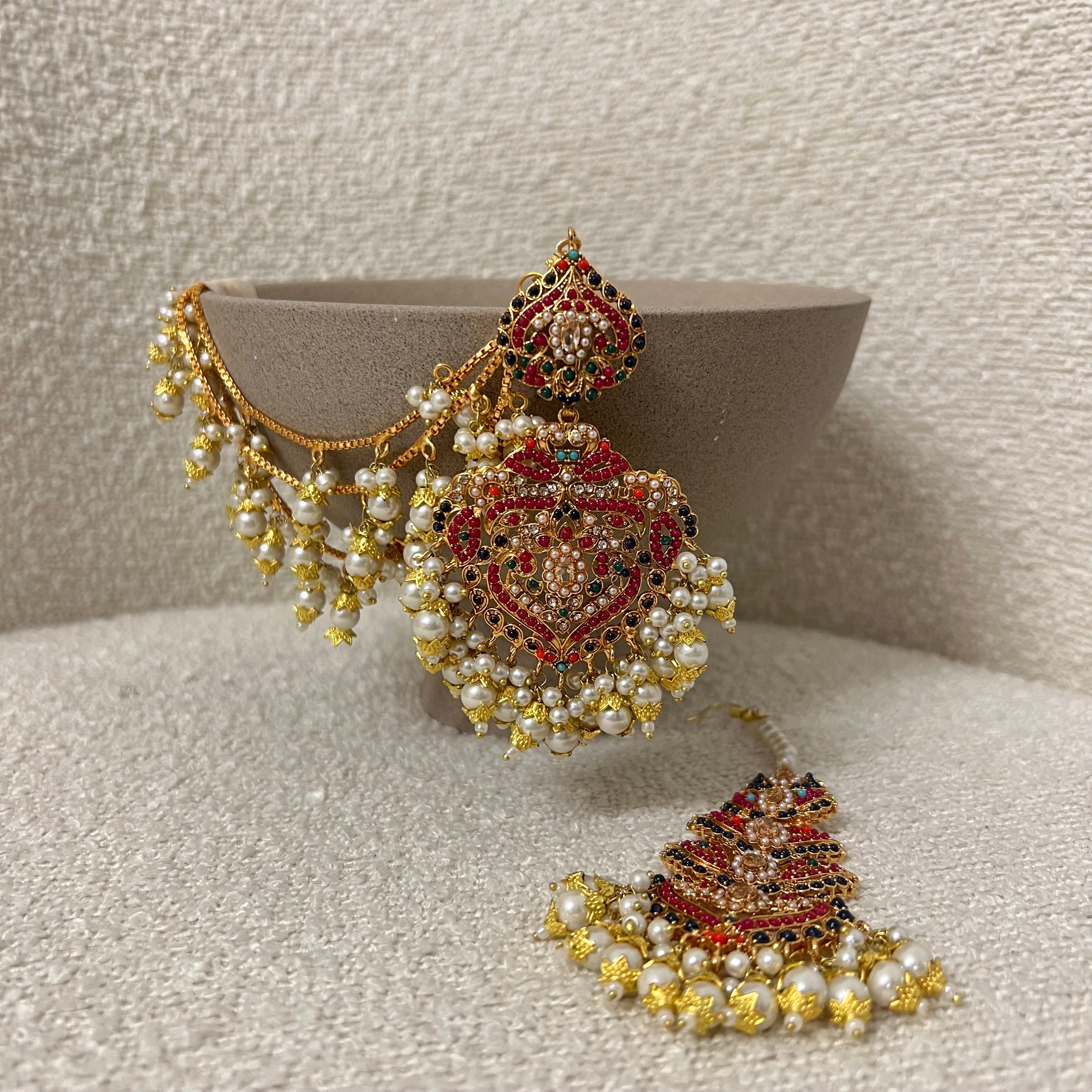 Katrina Earrings & Tikka Set