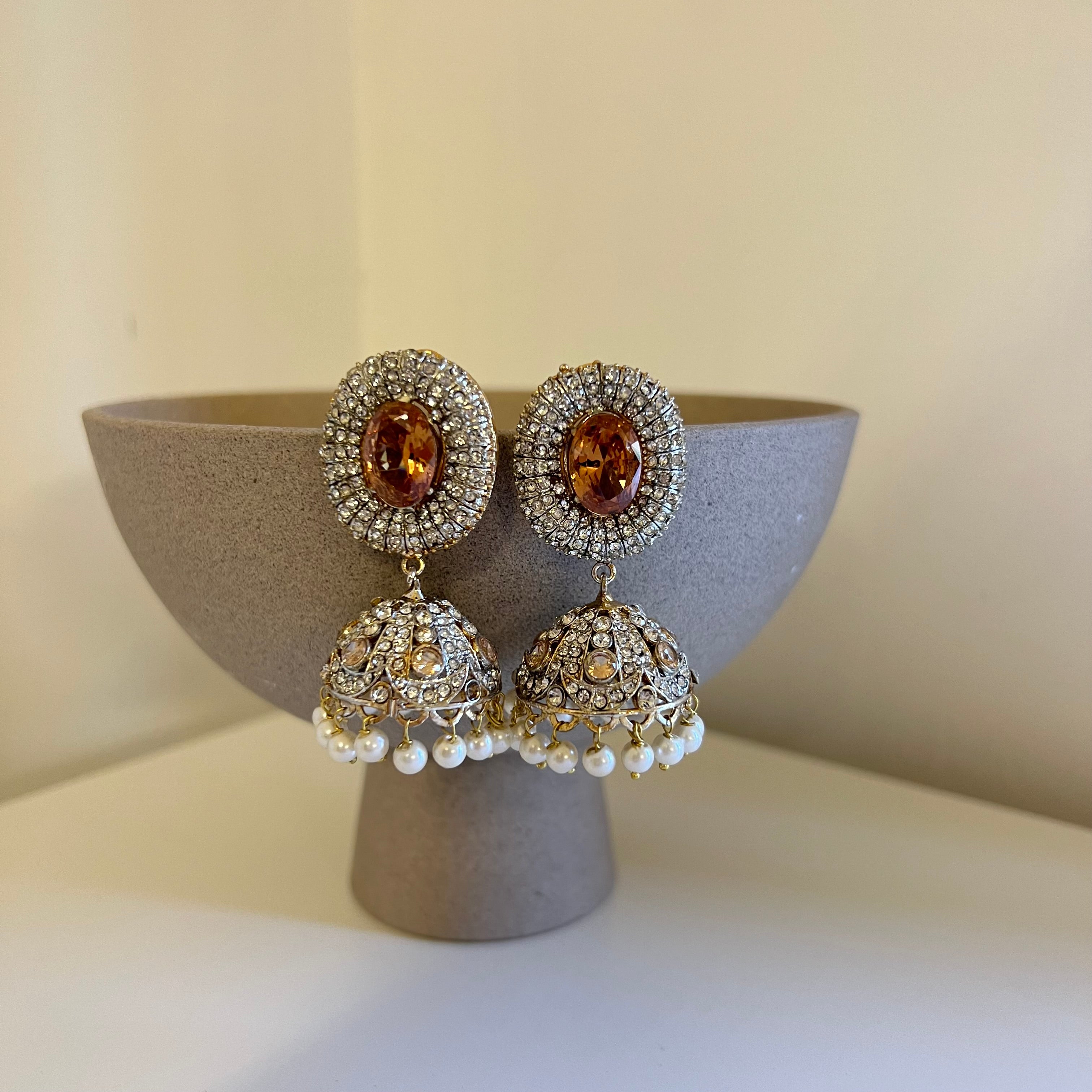 Sahar Jhumki Earrings Gold