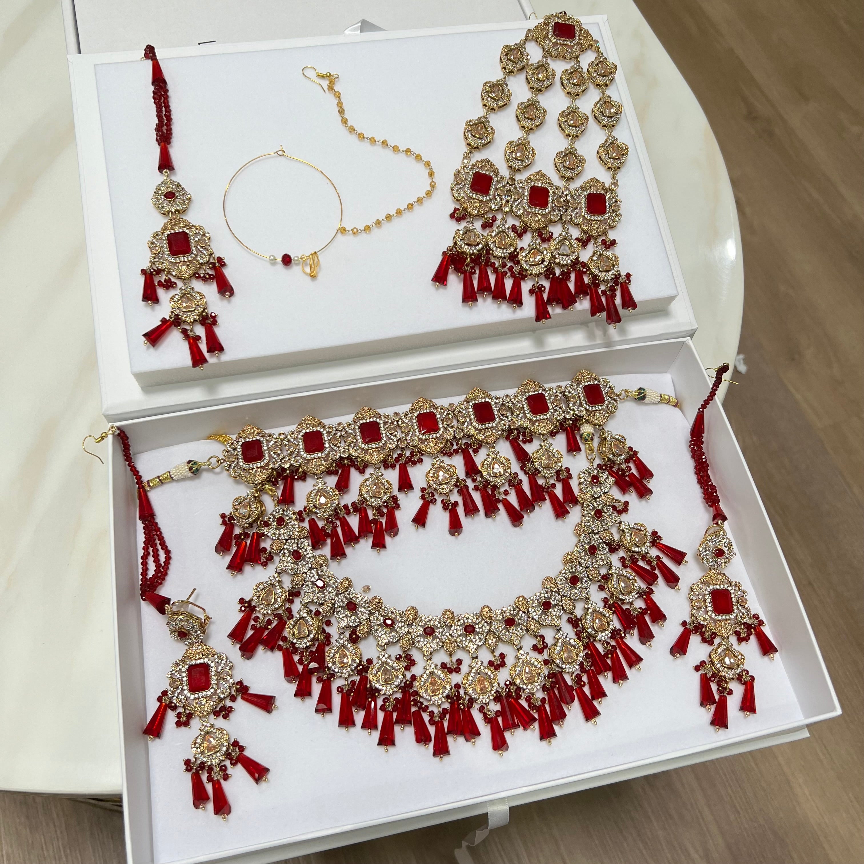 Aleera Bridal Set Red