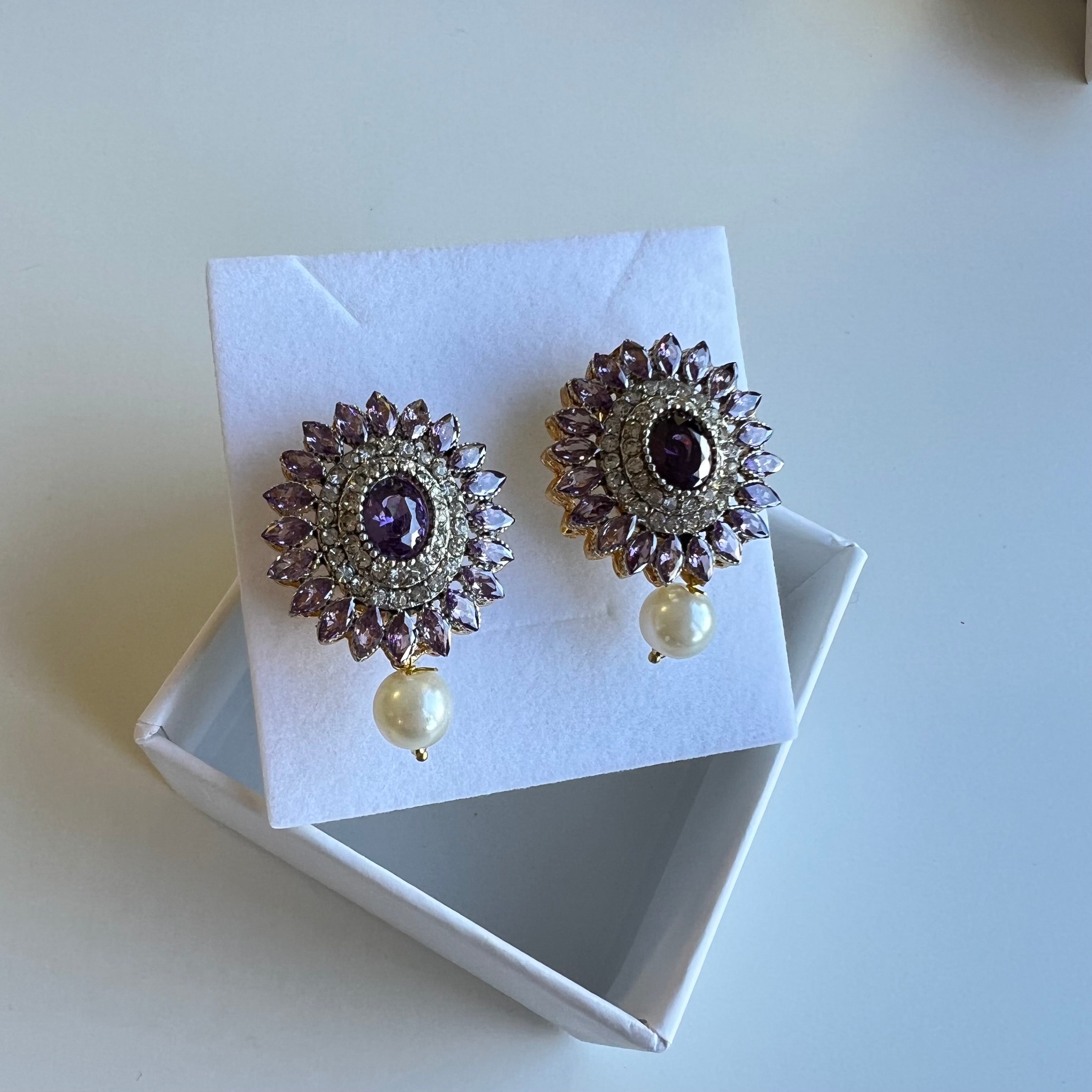 Nadia Studs Purple