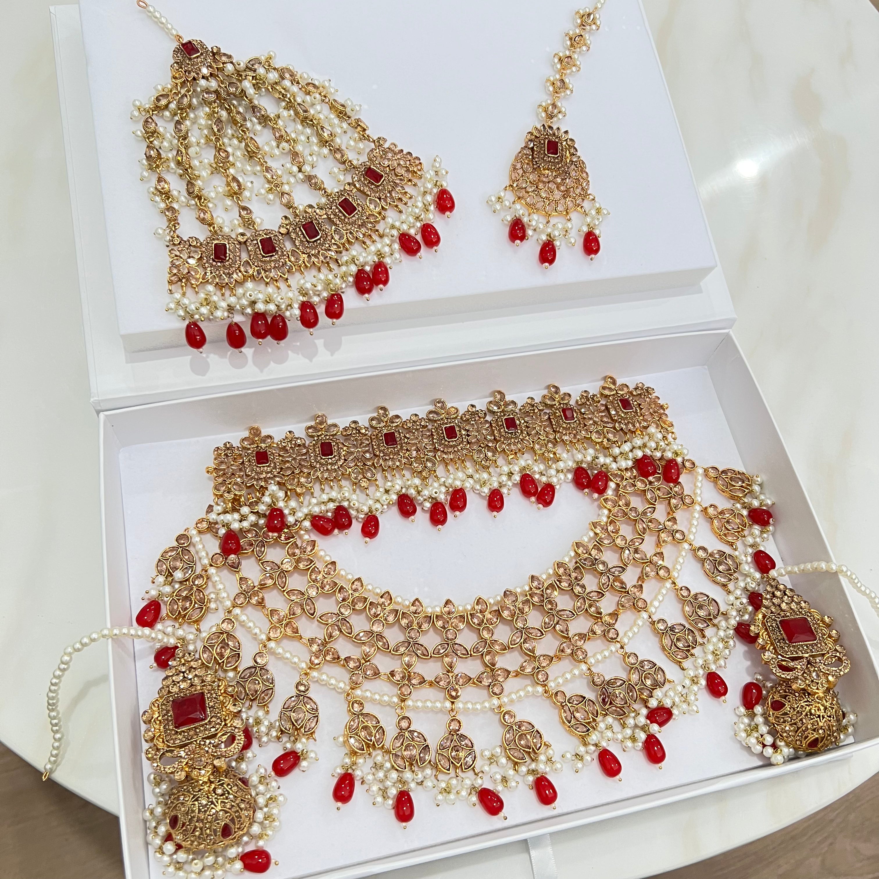 Afsana Bridal Set Red