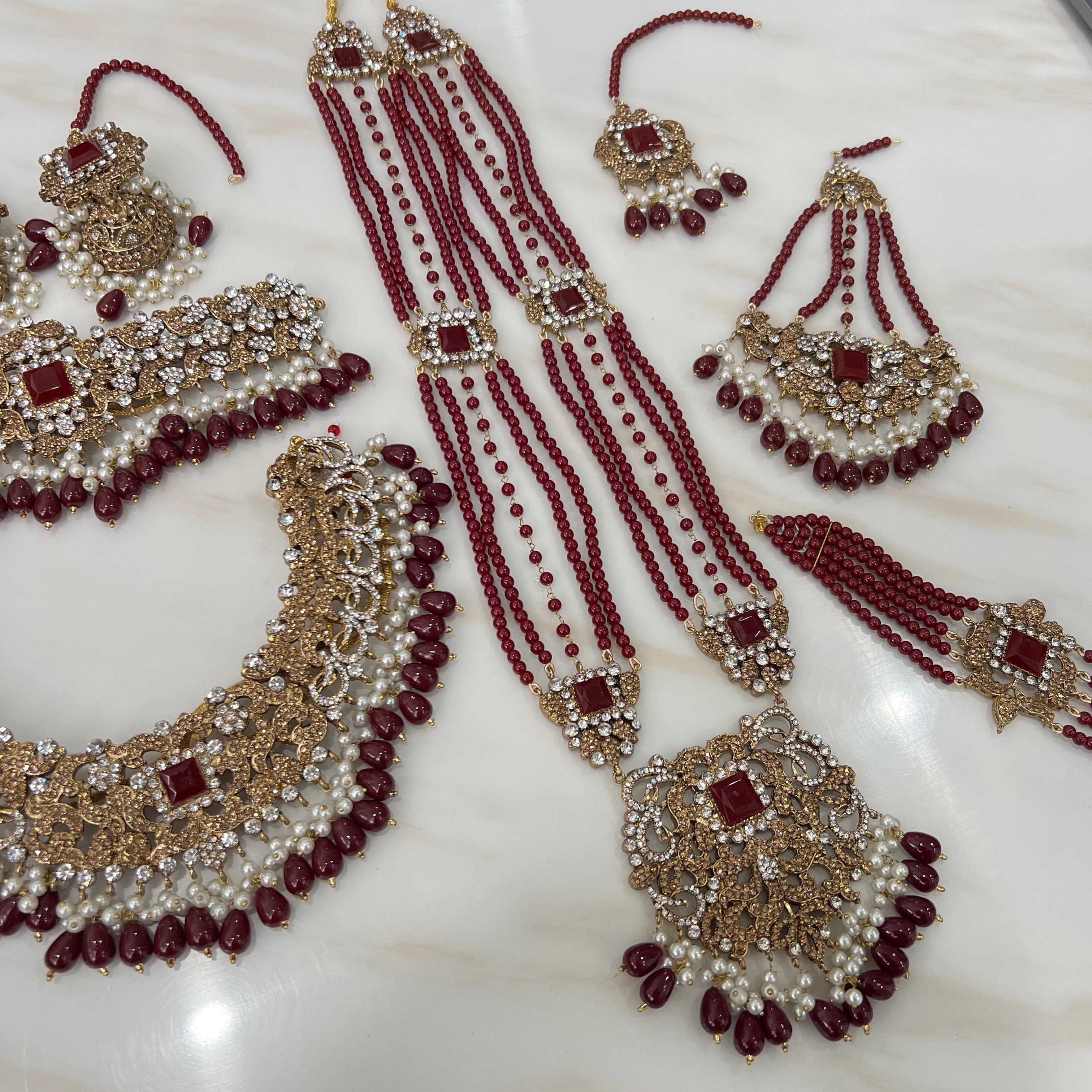 Hira Full Bridal Set Red