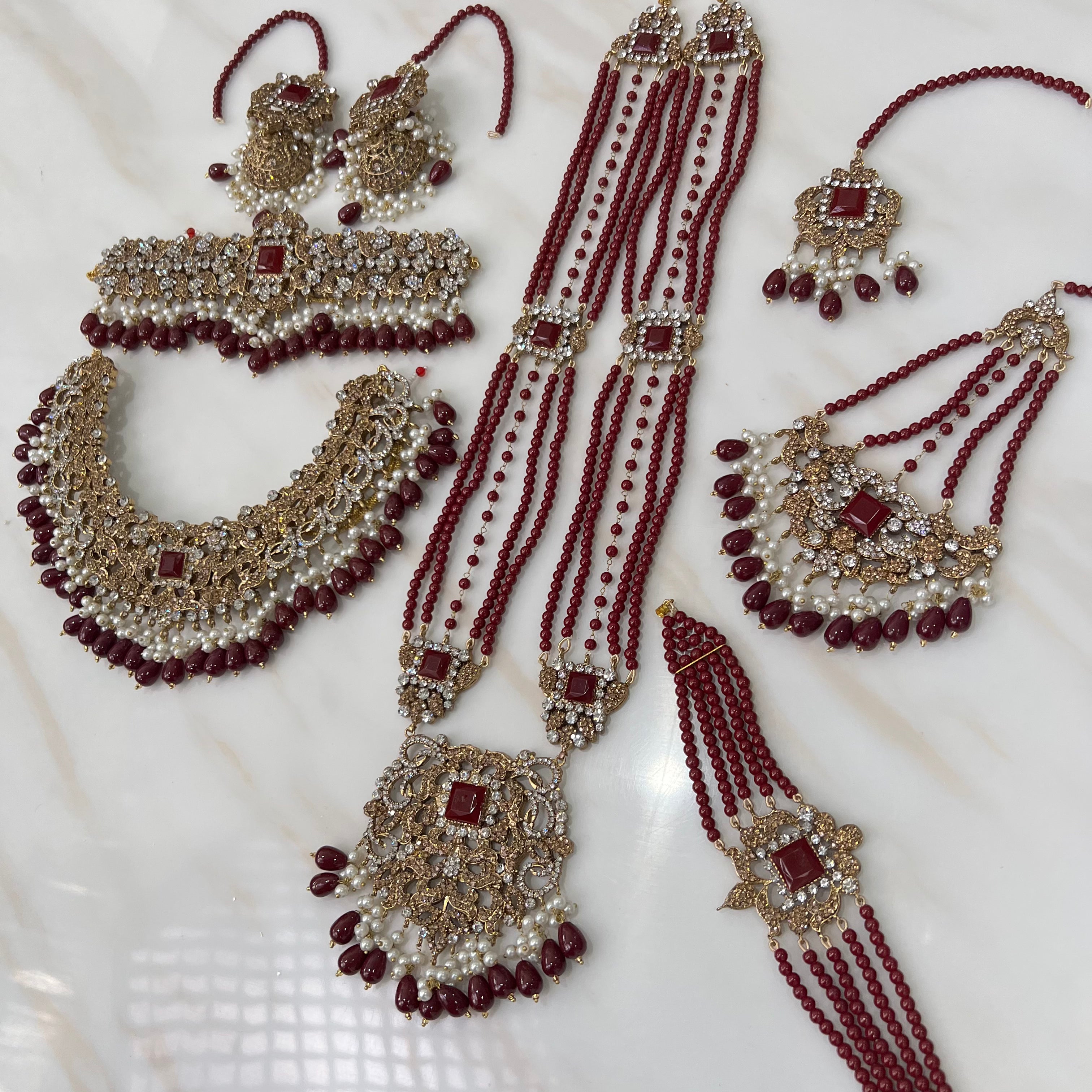 Hira Full Bridal Set Red