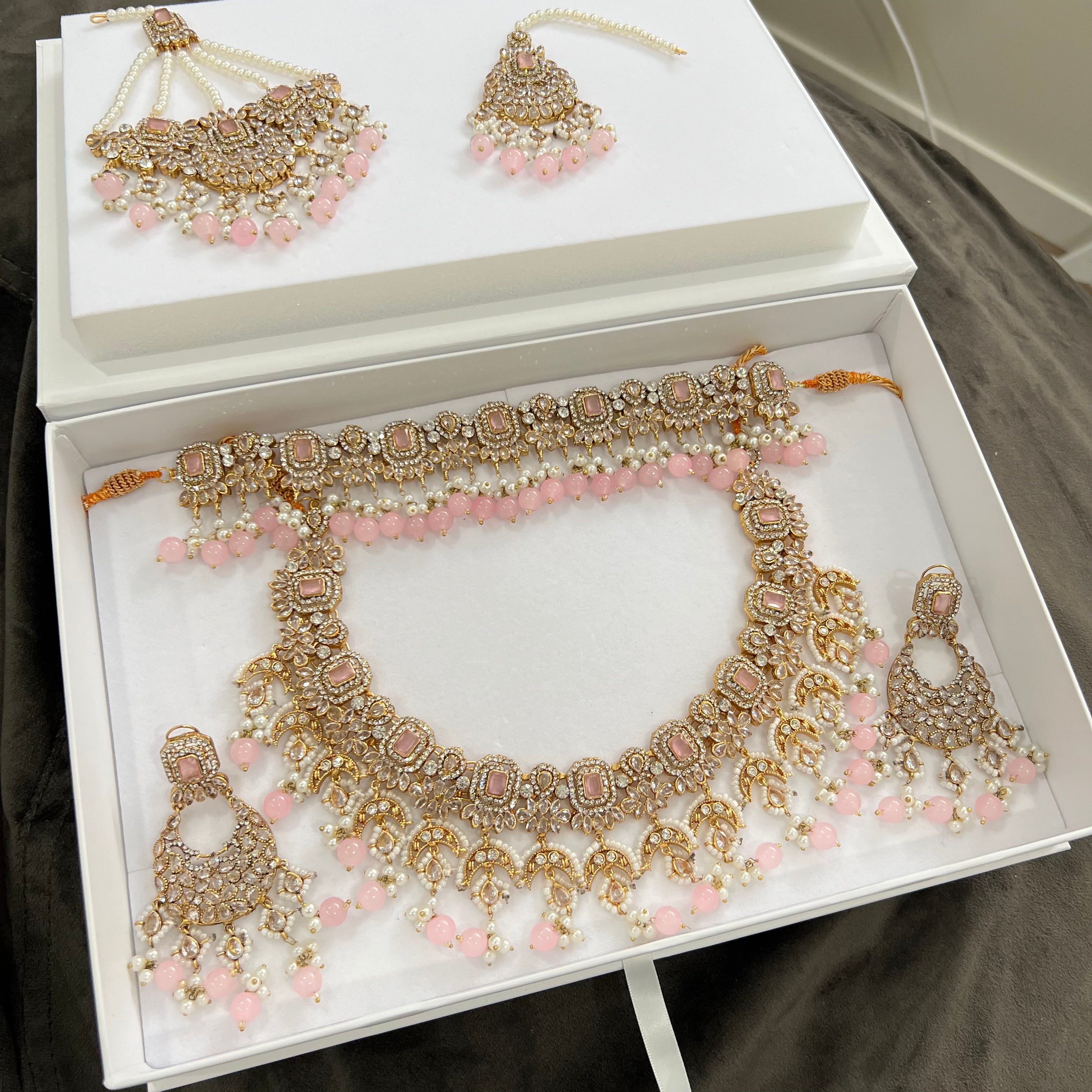 Enas Bridal Set Pink