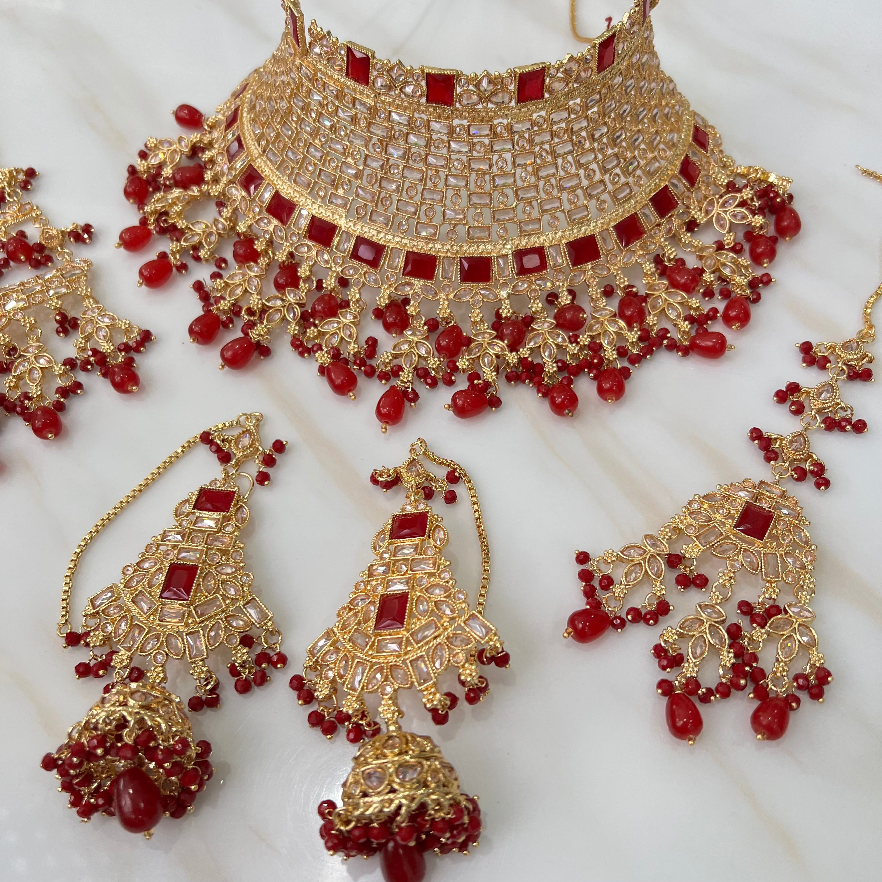 Jasmine Bridal Set Red