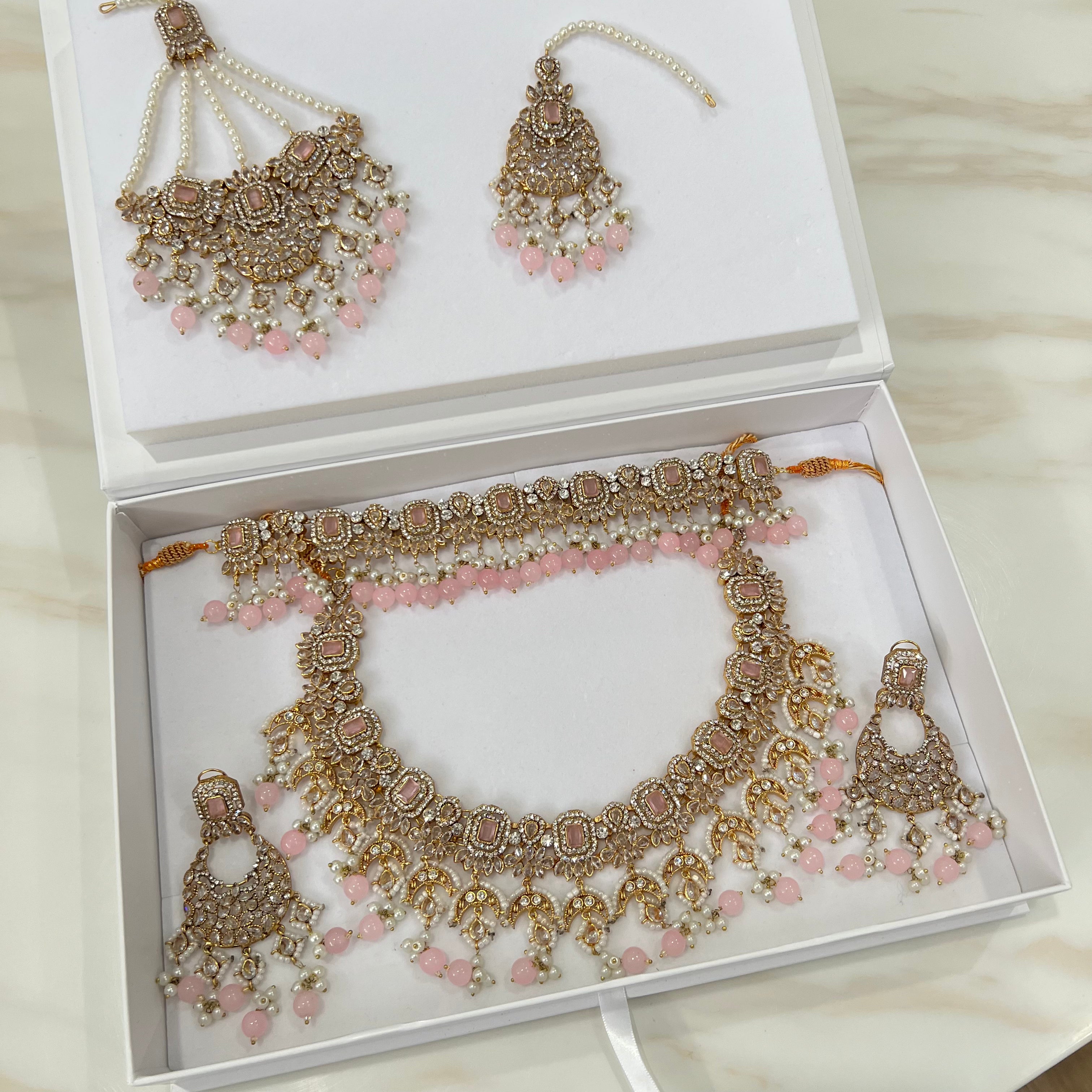 Enas Bridal Set Pink