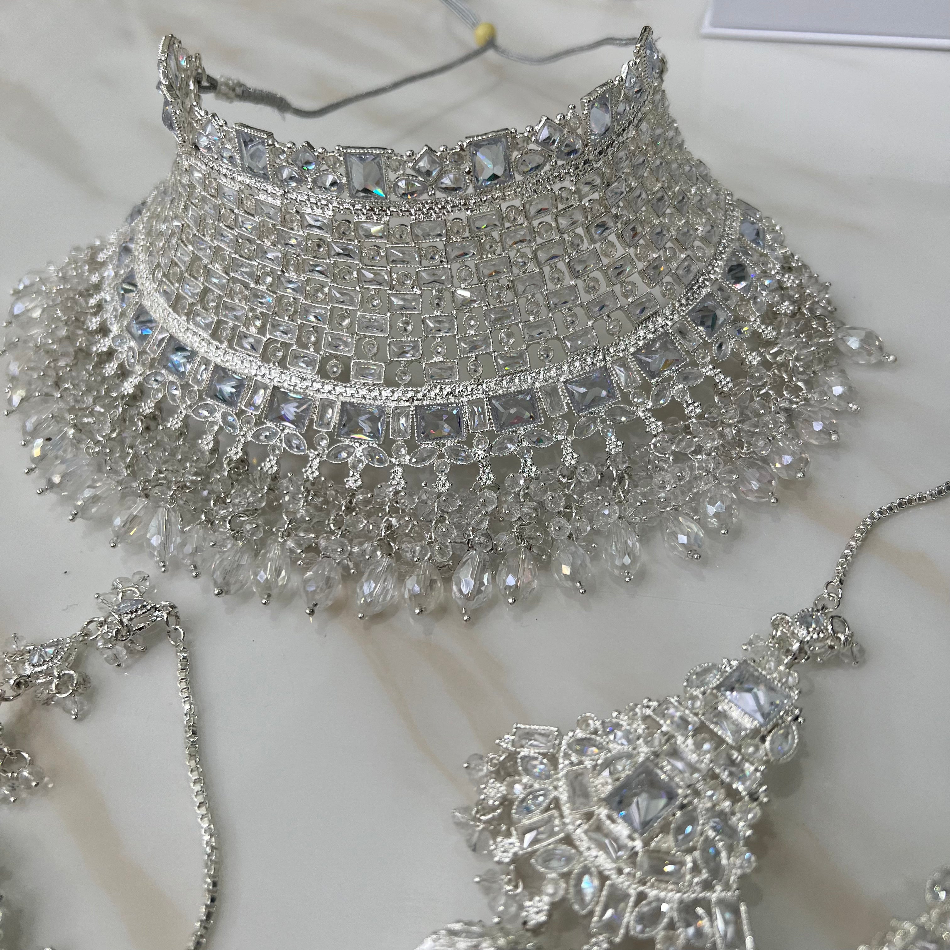 Jasmine Bridal Set Silver