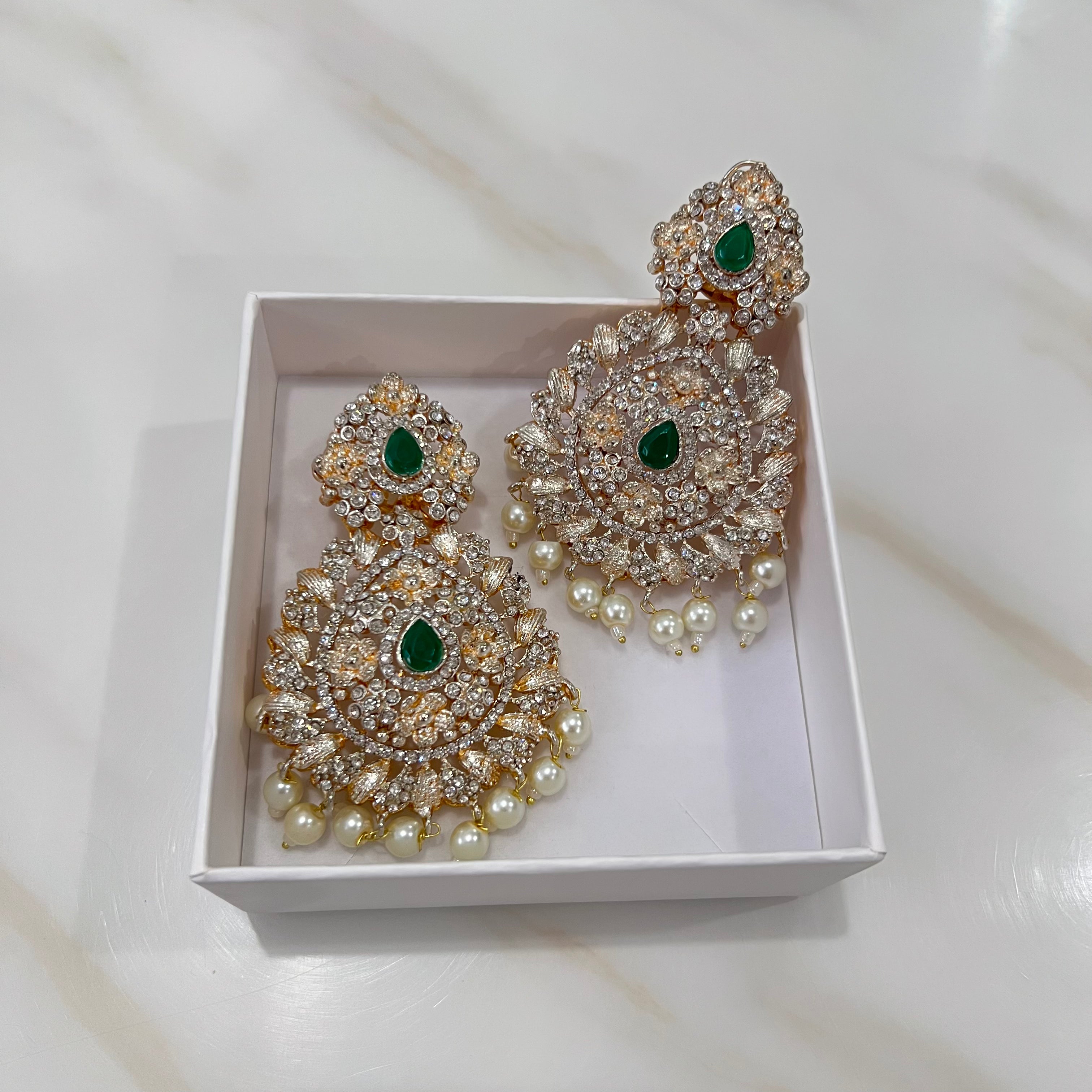 Sadia Earrings Green