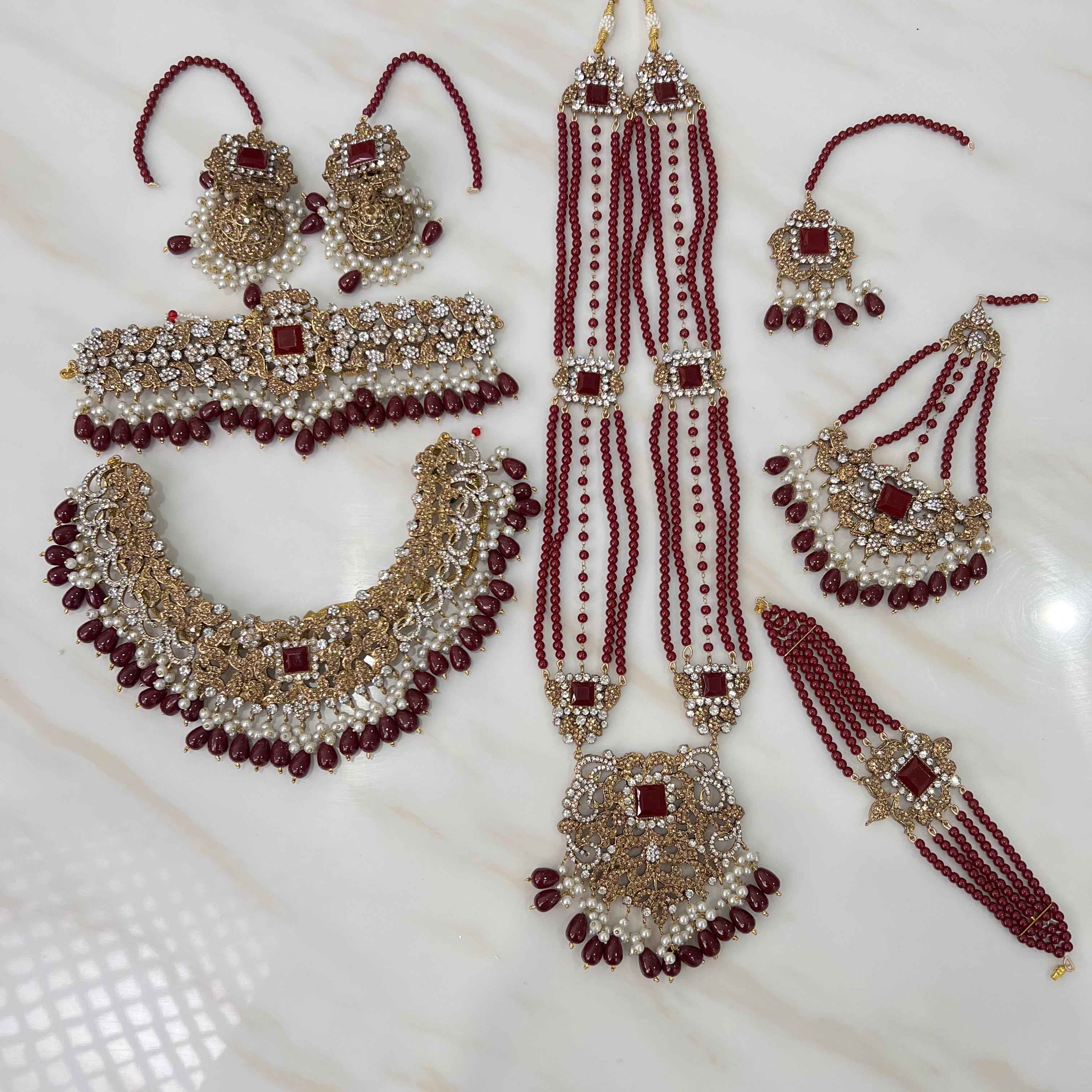 Hira Full Bridal Set Red