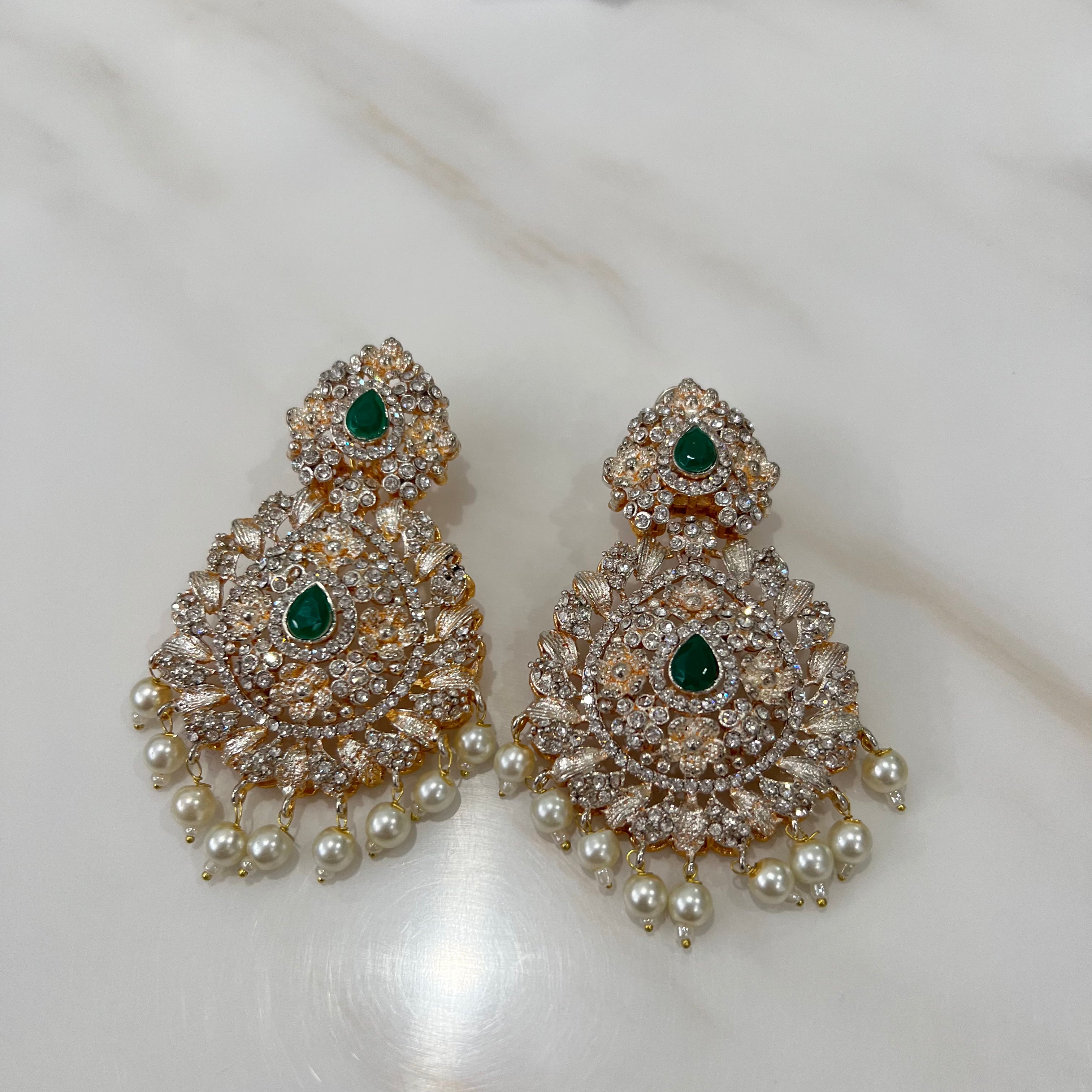 Sadia Earrings Green