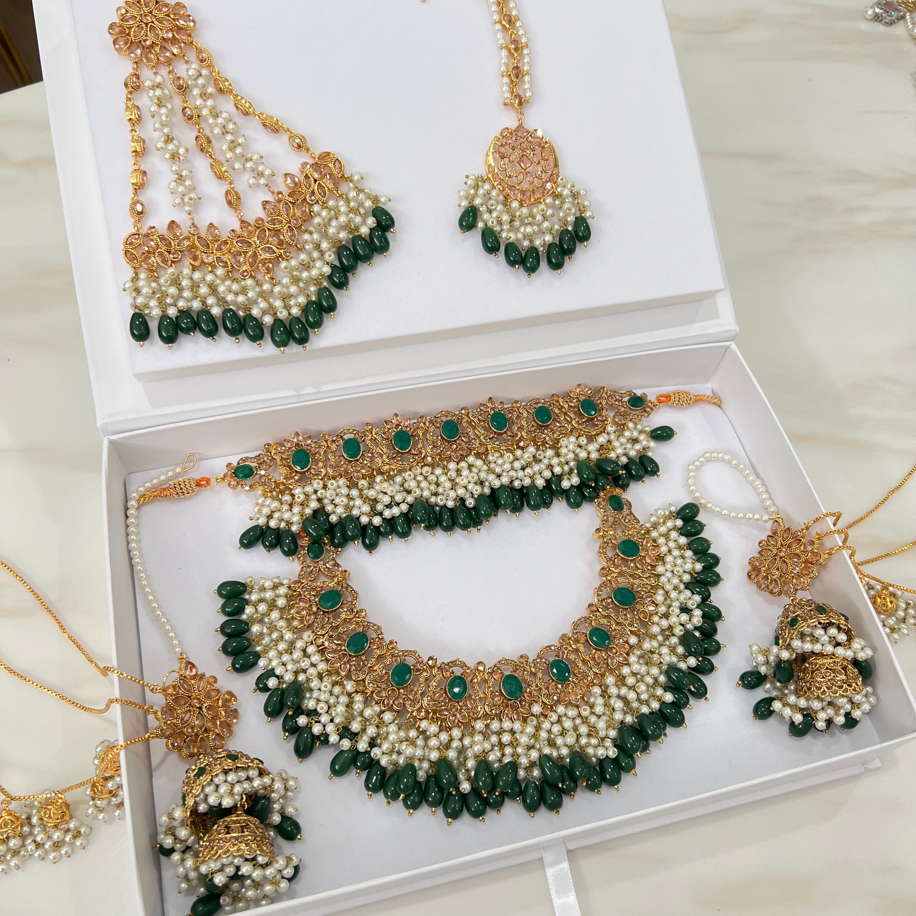 Somy Bridal Set Luxury Green