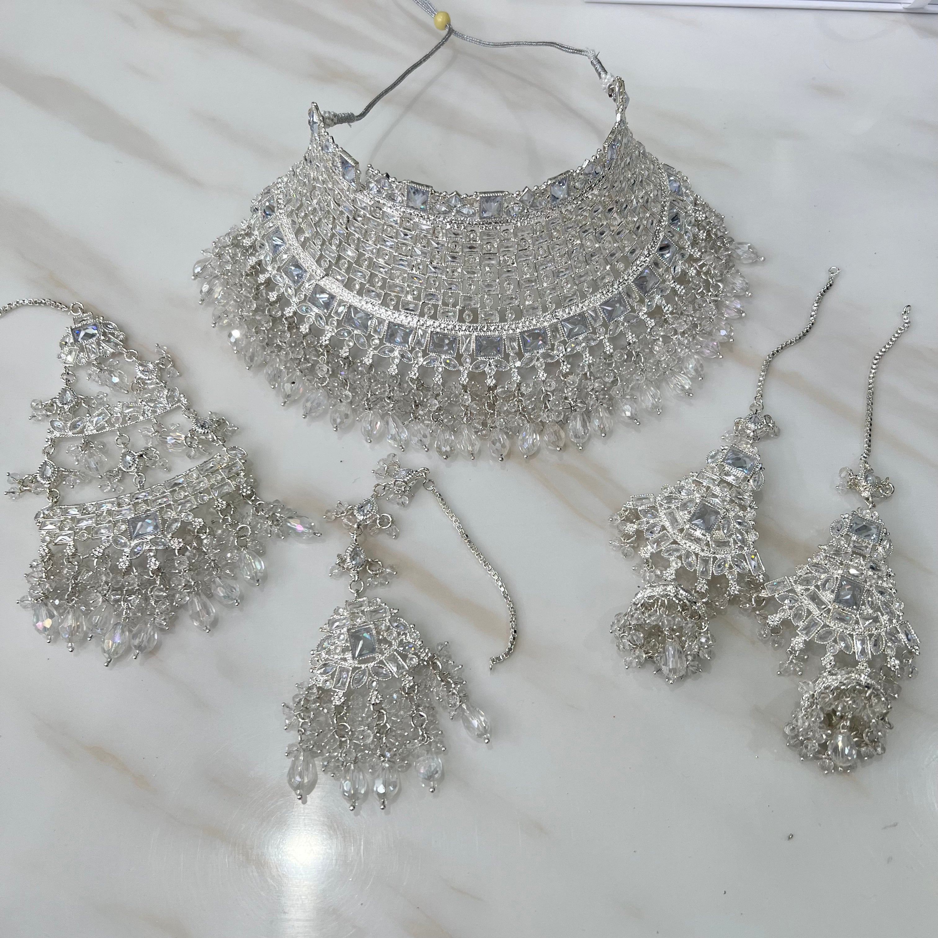 Jasmine Bridal Set Silver