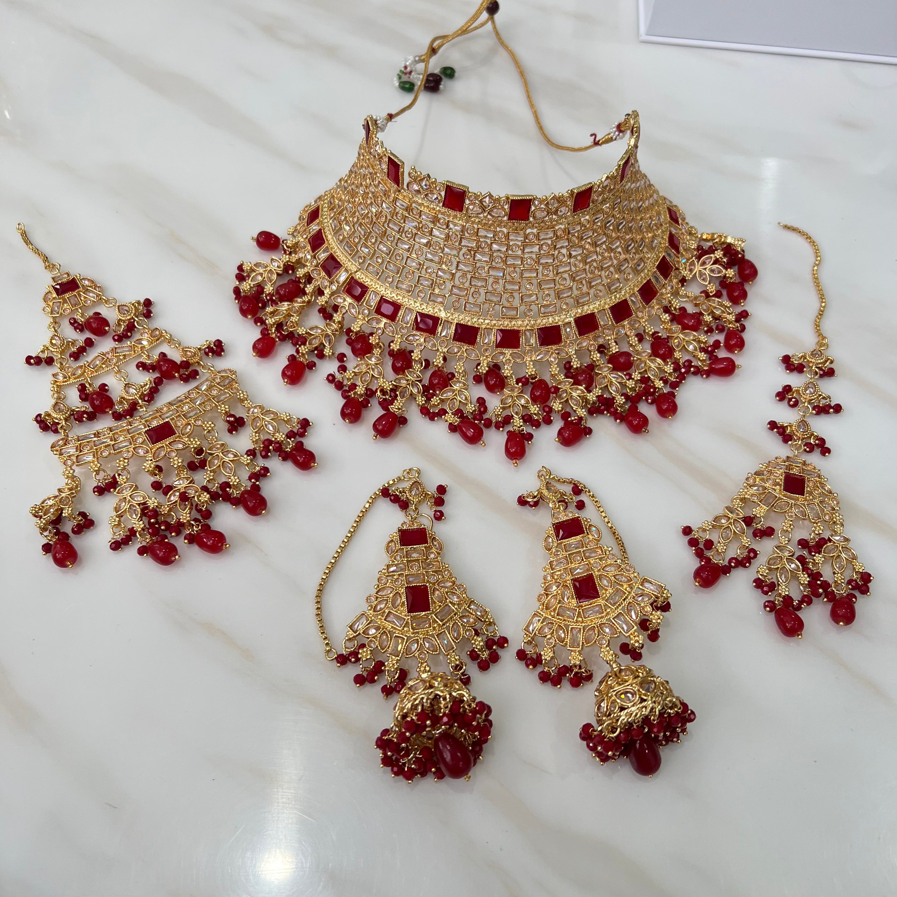 Jasmine Bridal Set Red