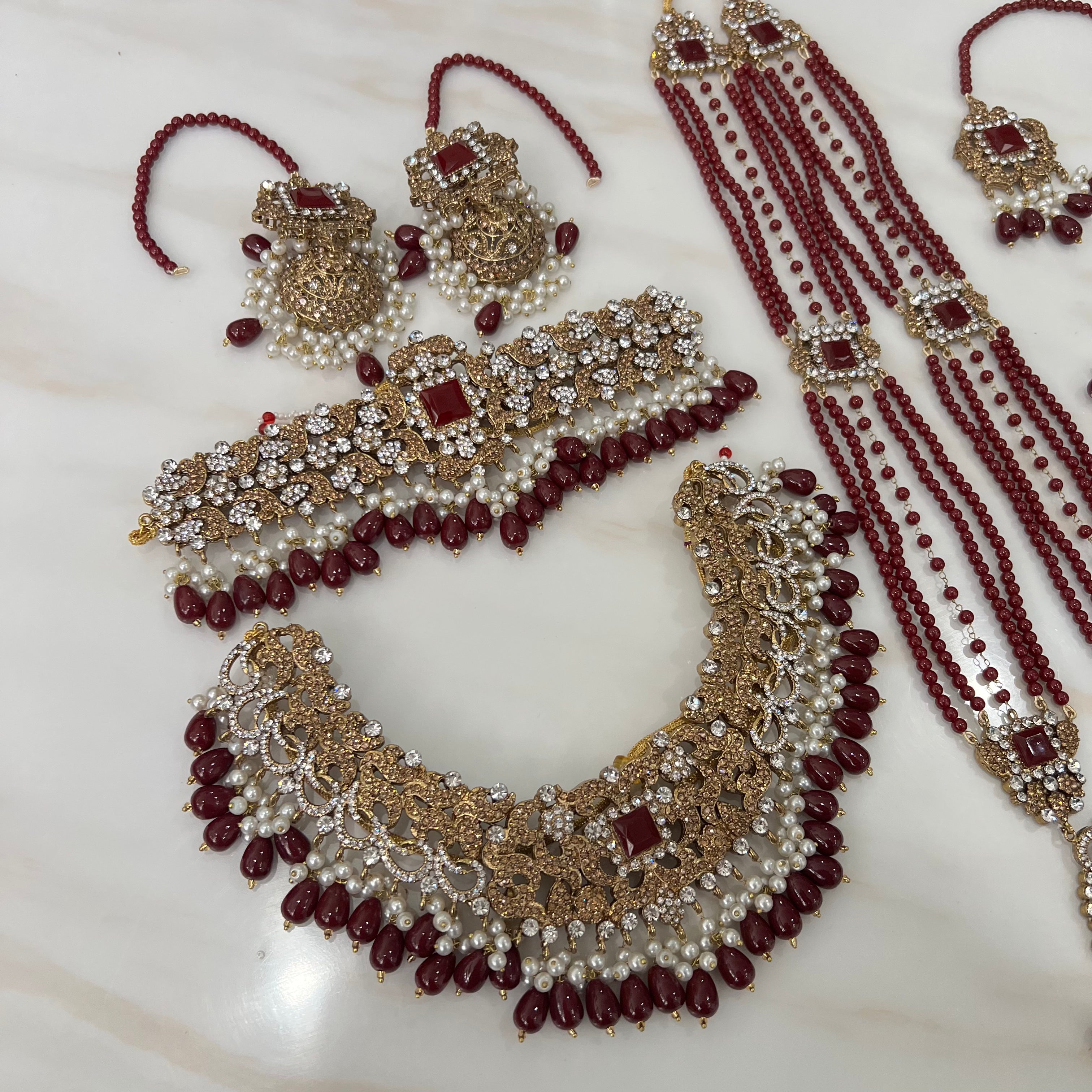 Hira Full Bridal Set Red