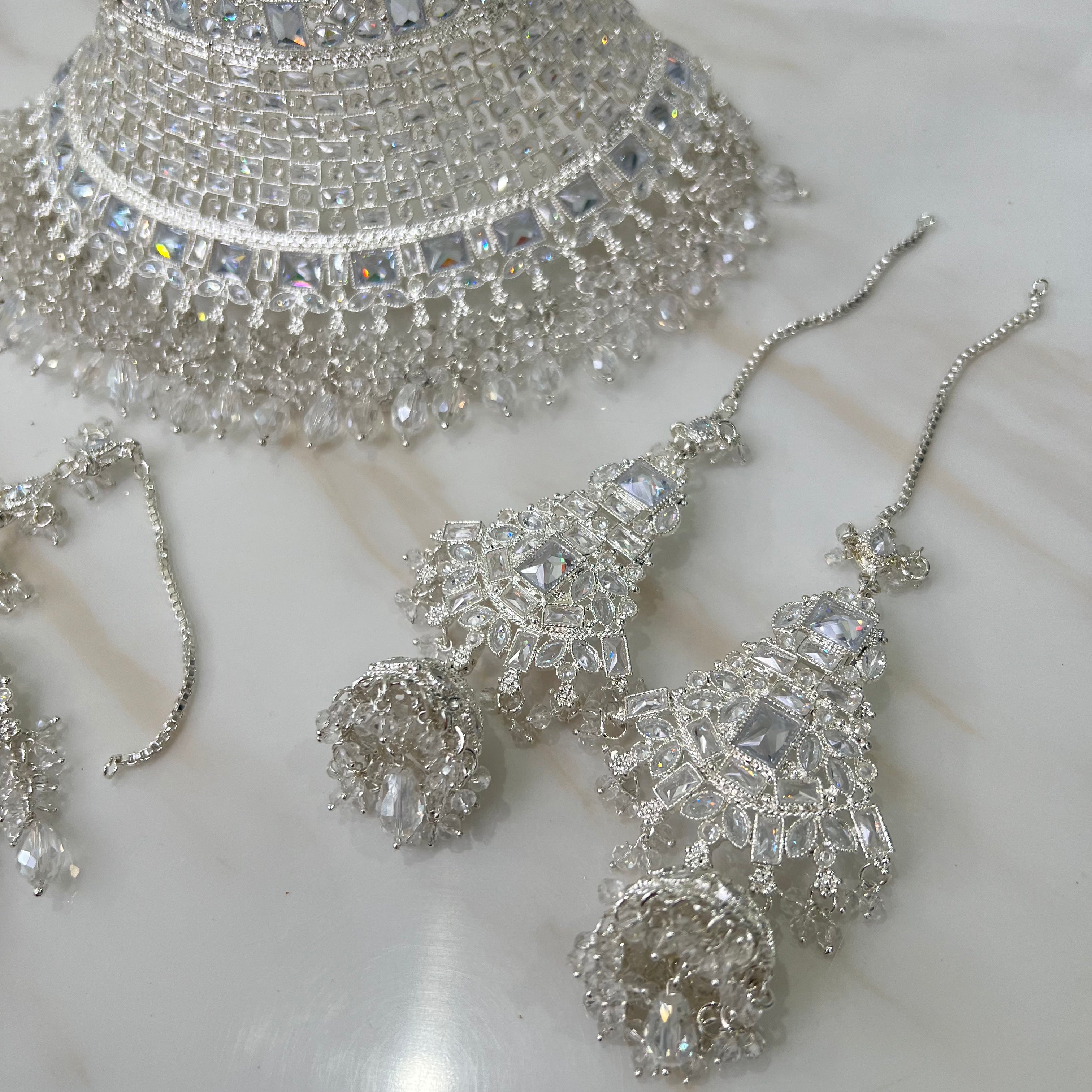 Jasmine Bridal Set Silver