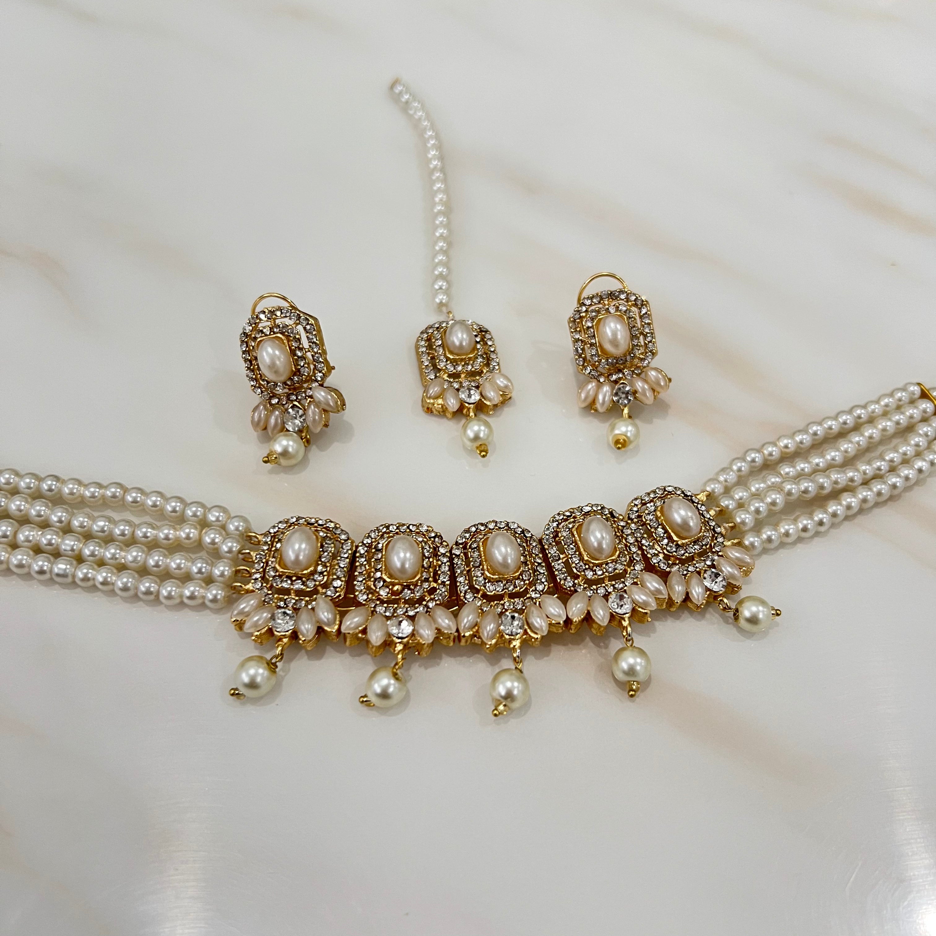 Nazia Choker Set Gold