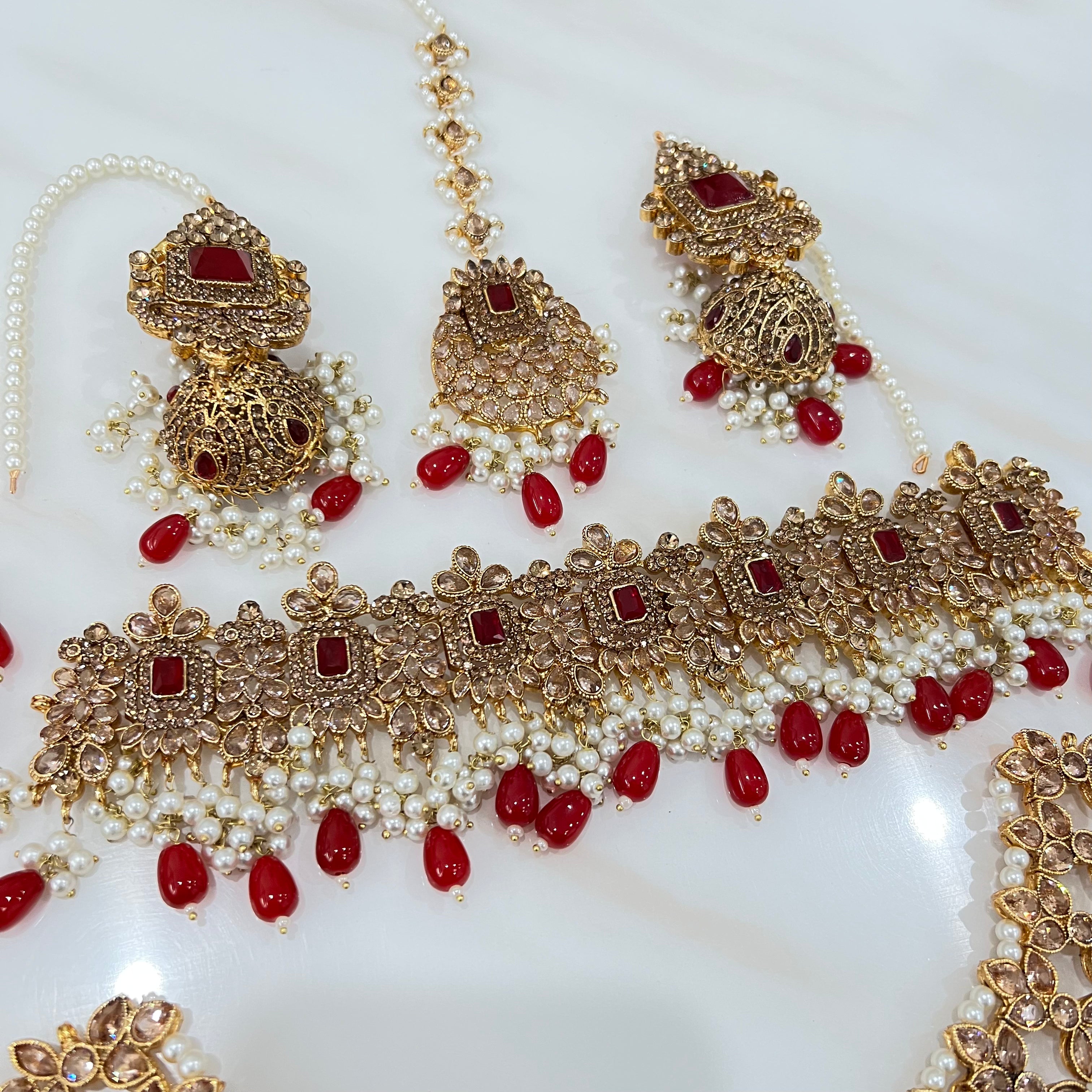 Afsana Bridal Set Red