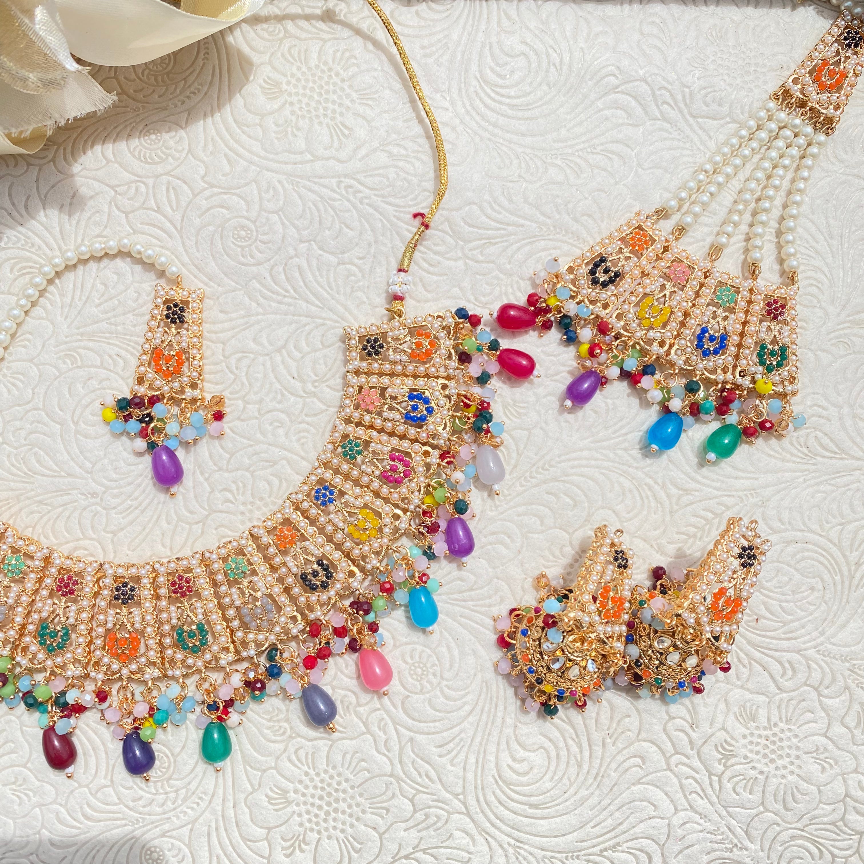 Sofia Necklace Set Multicolour