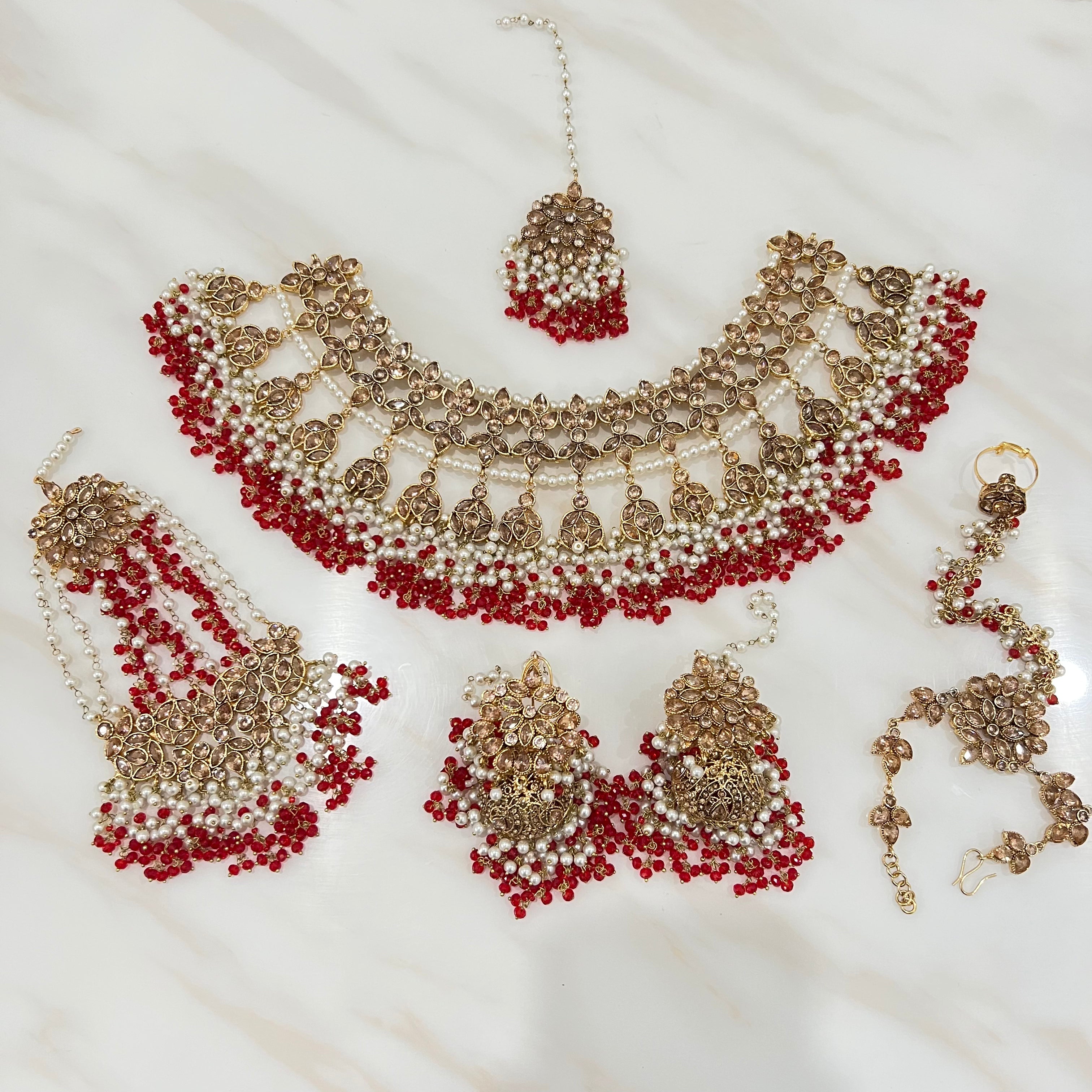 Mahir Bridal Set Red