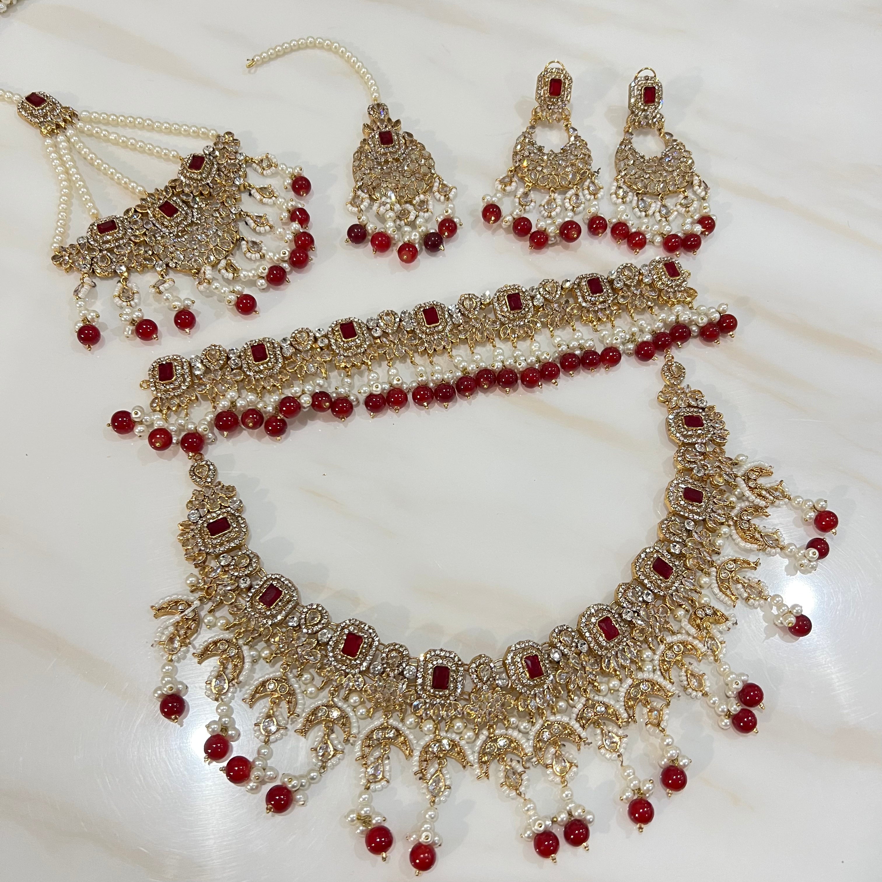 Enas Bridal Set Red