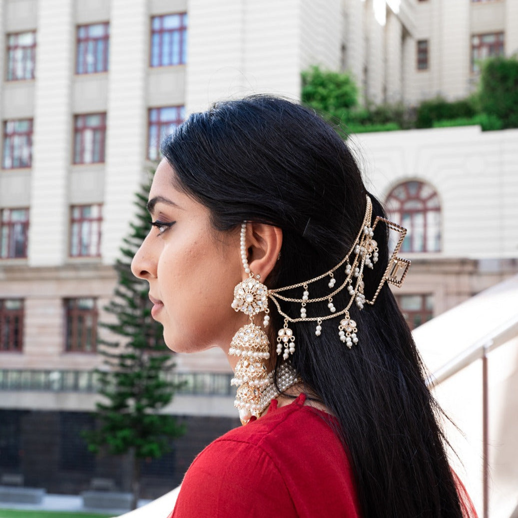 Arooj saharey jhumka earrings gold 