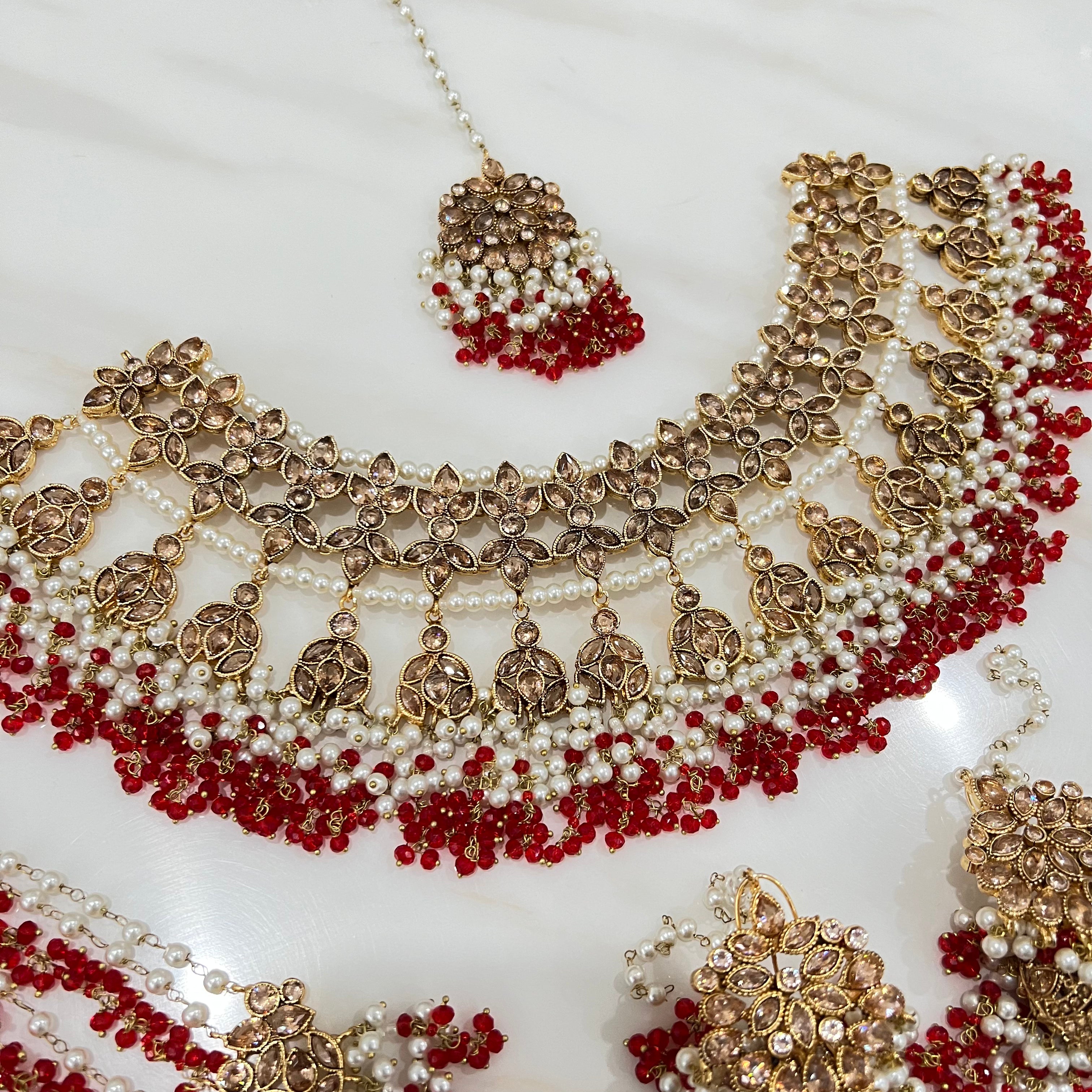 Mahir Bridal Set Red