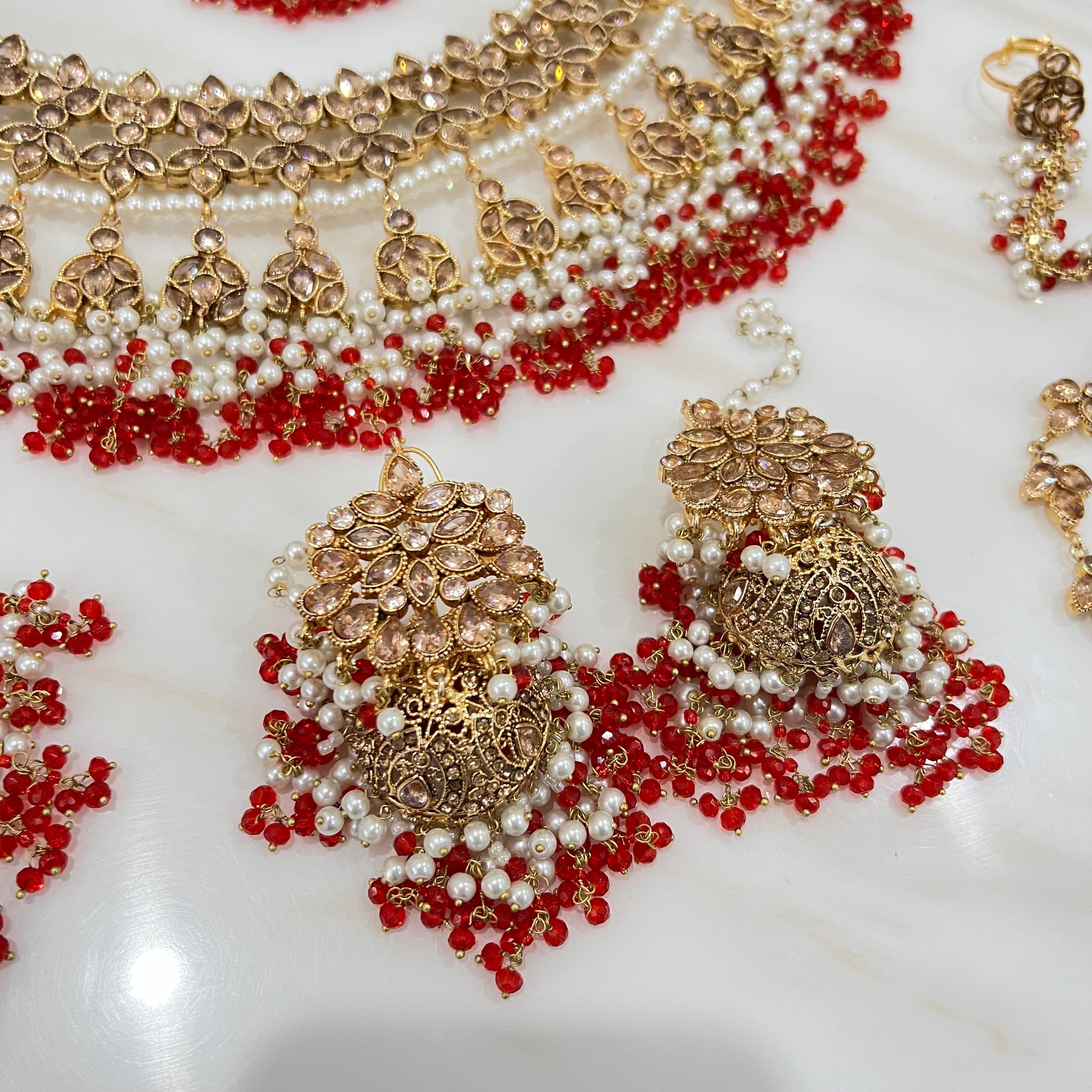 Mahir Bridal Set Red