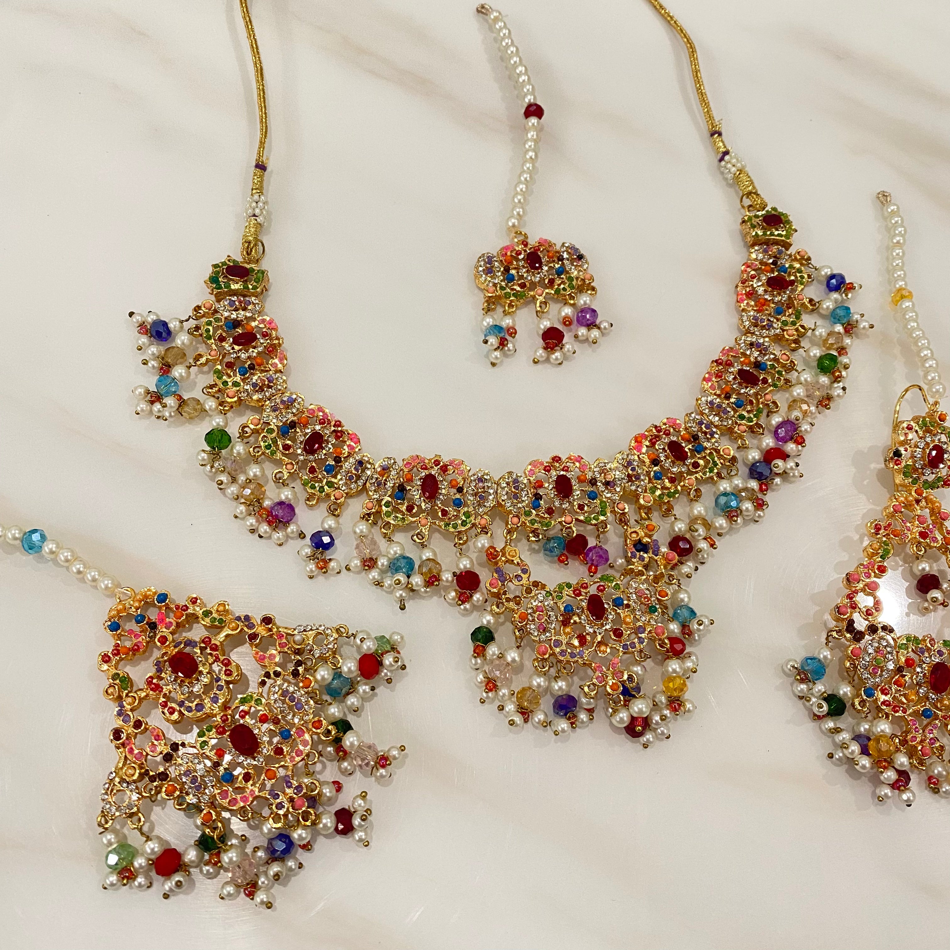 Hania Necklace Set Multicoloured