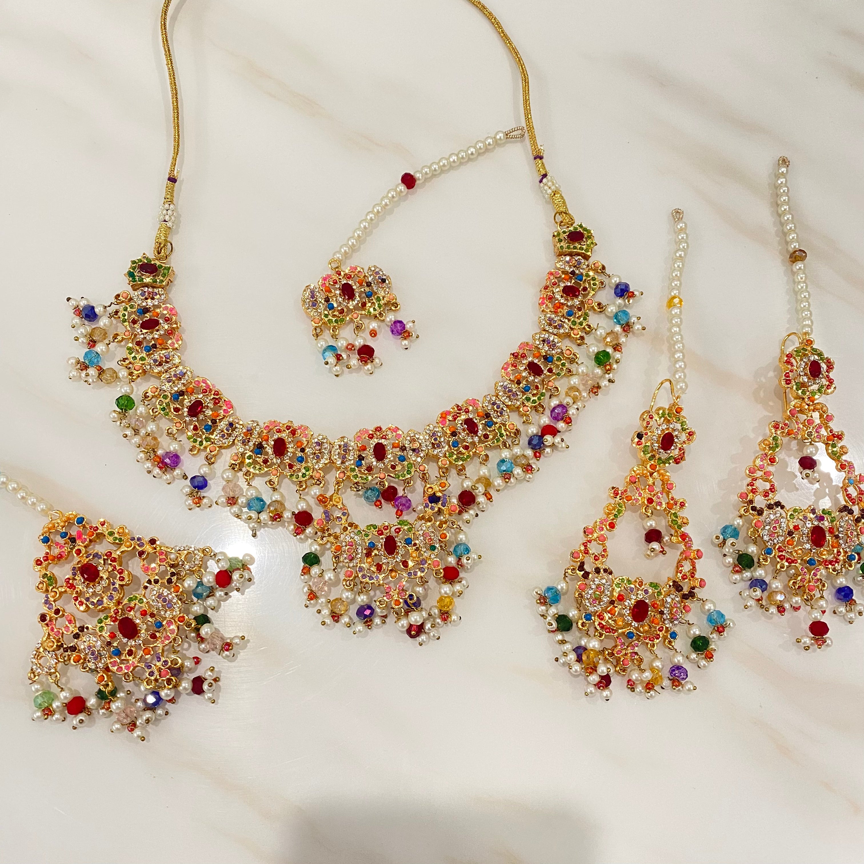 Hania Necklace Set Multicoloured