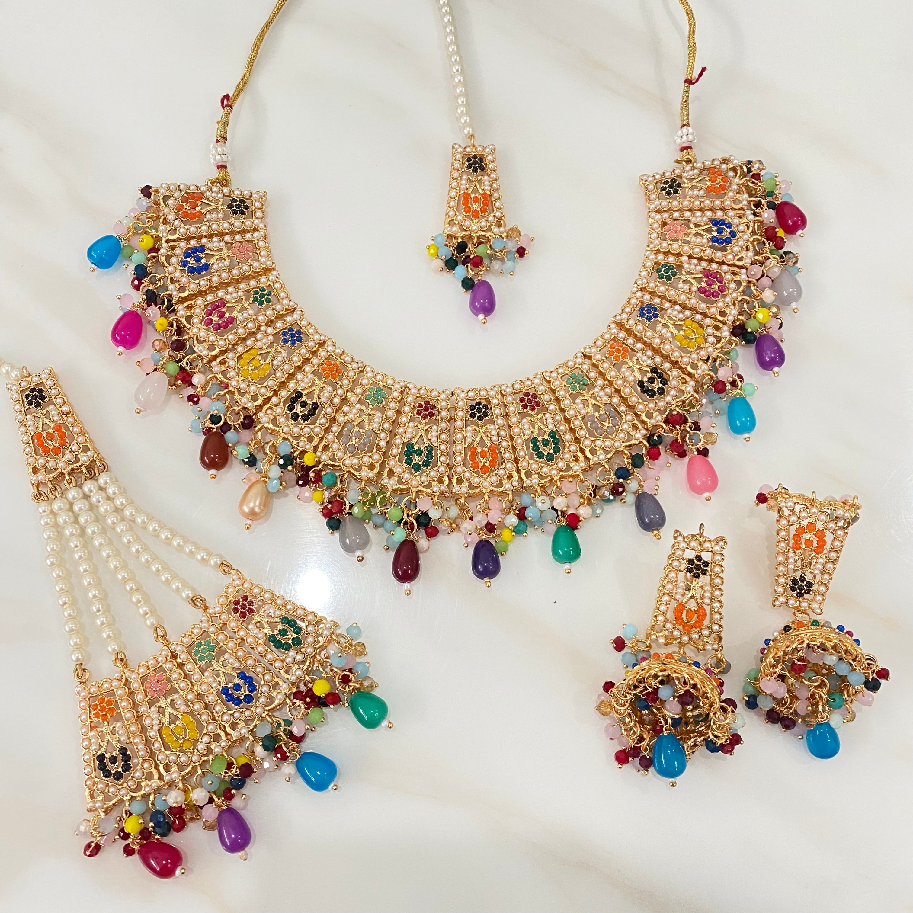 Sofia Necklace Set Multicolour