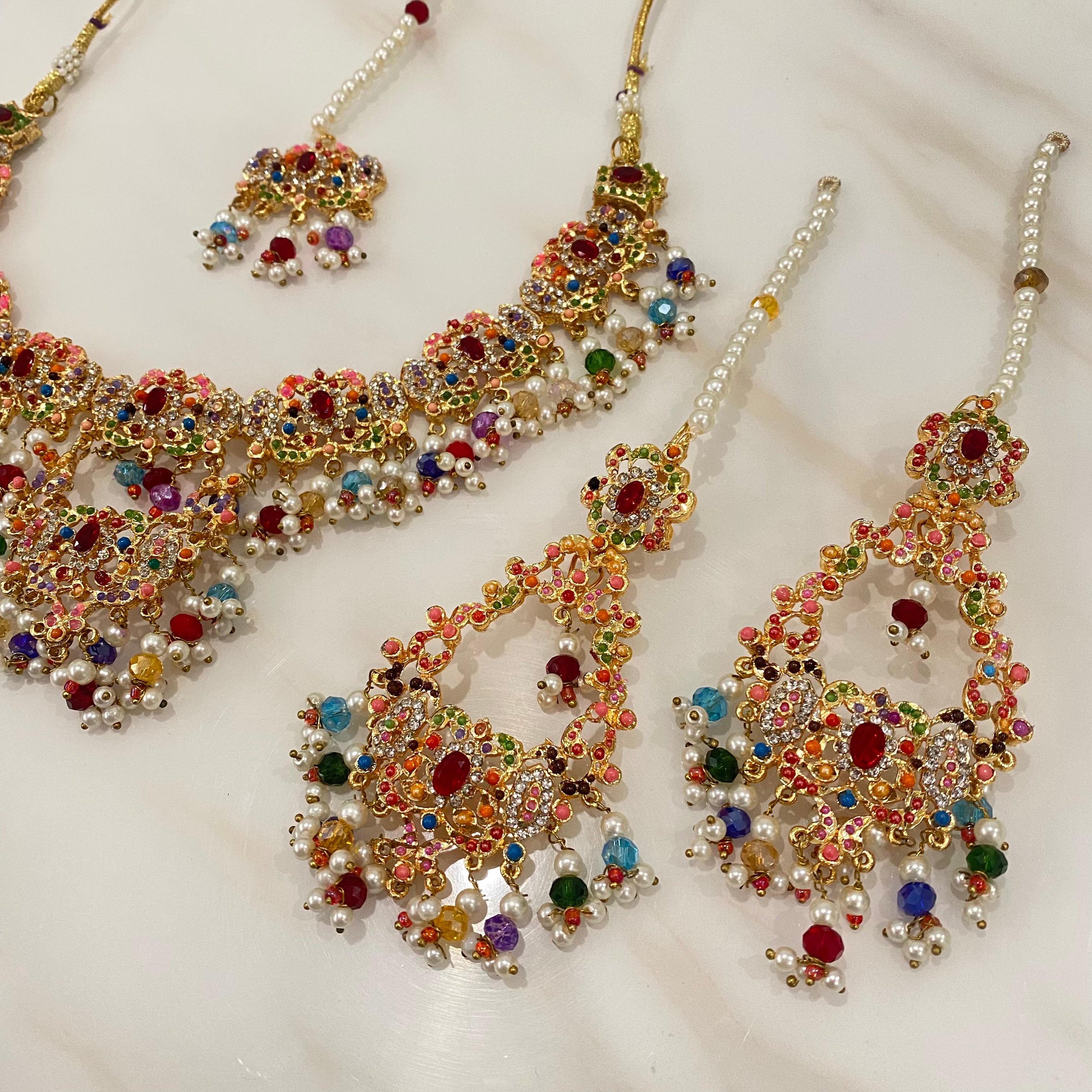 Hania Necklace Set Multicoloured