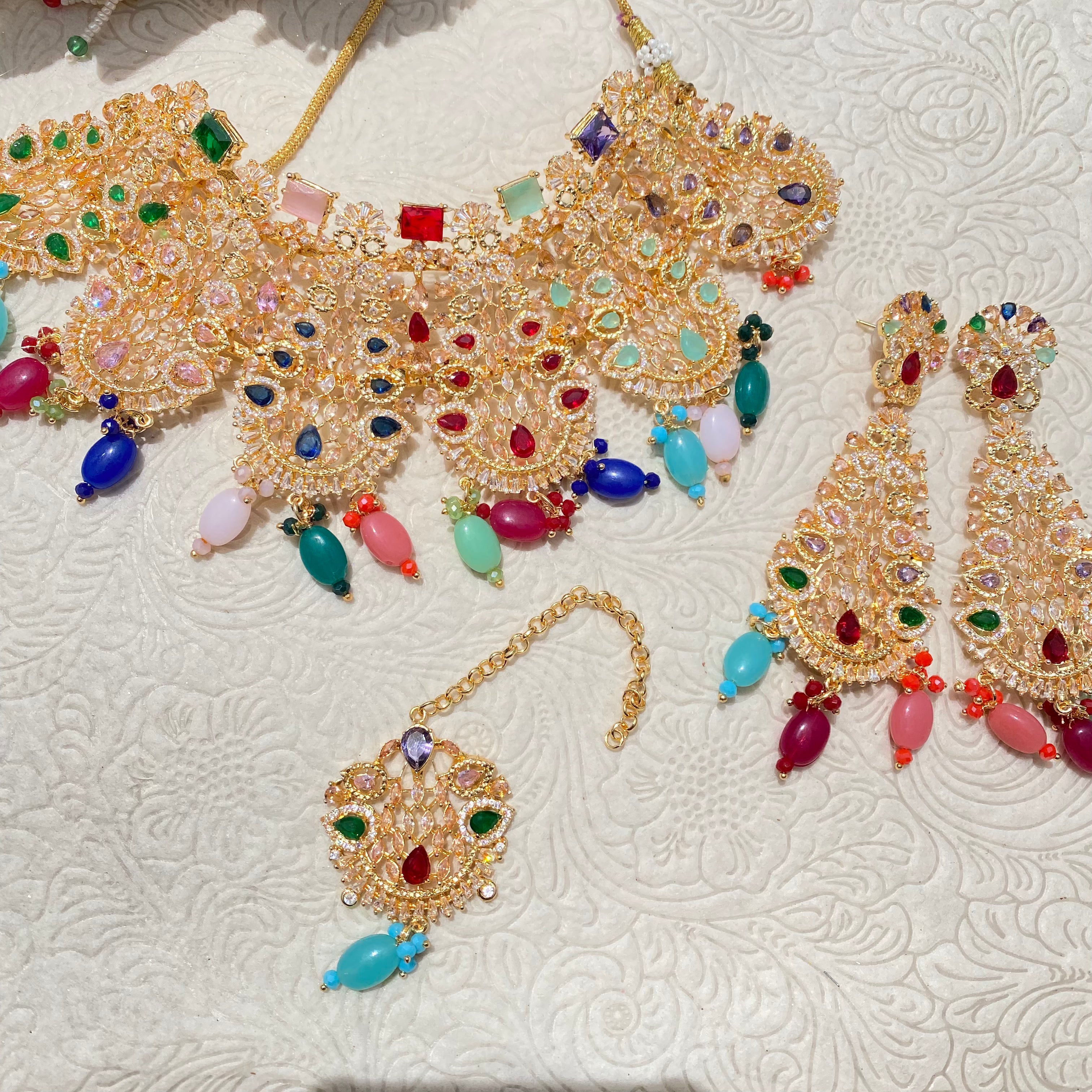 Silena Necklace Set Multicolour