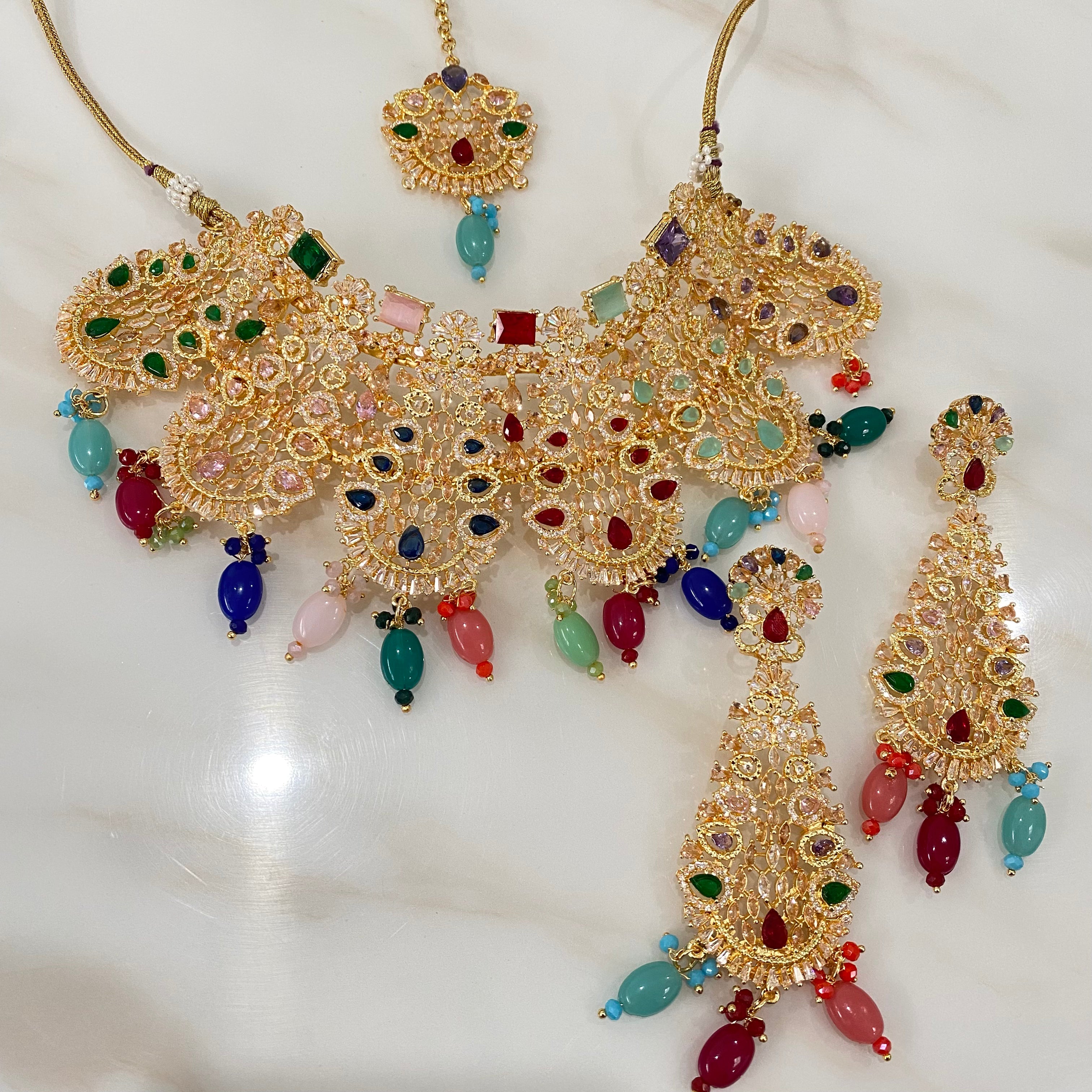 Silena Necklace Set Multicolour