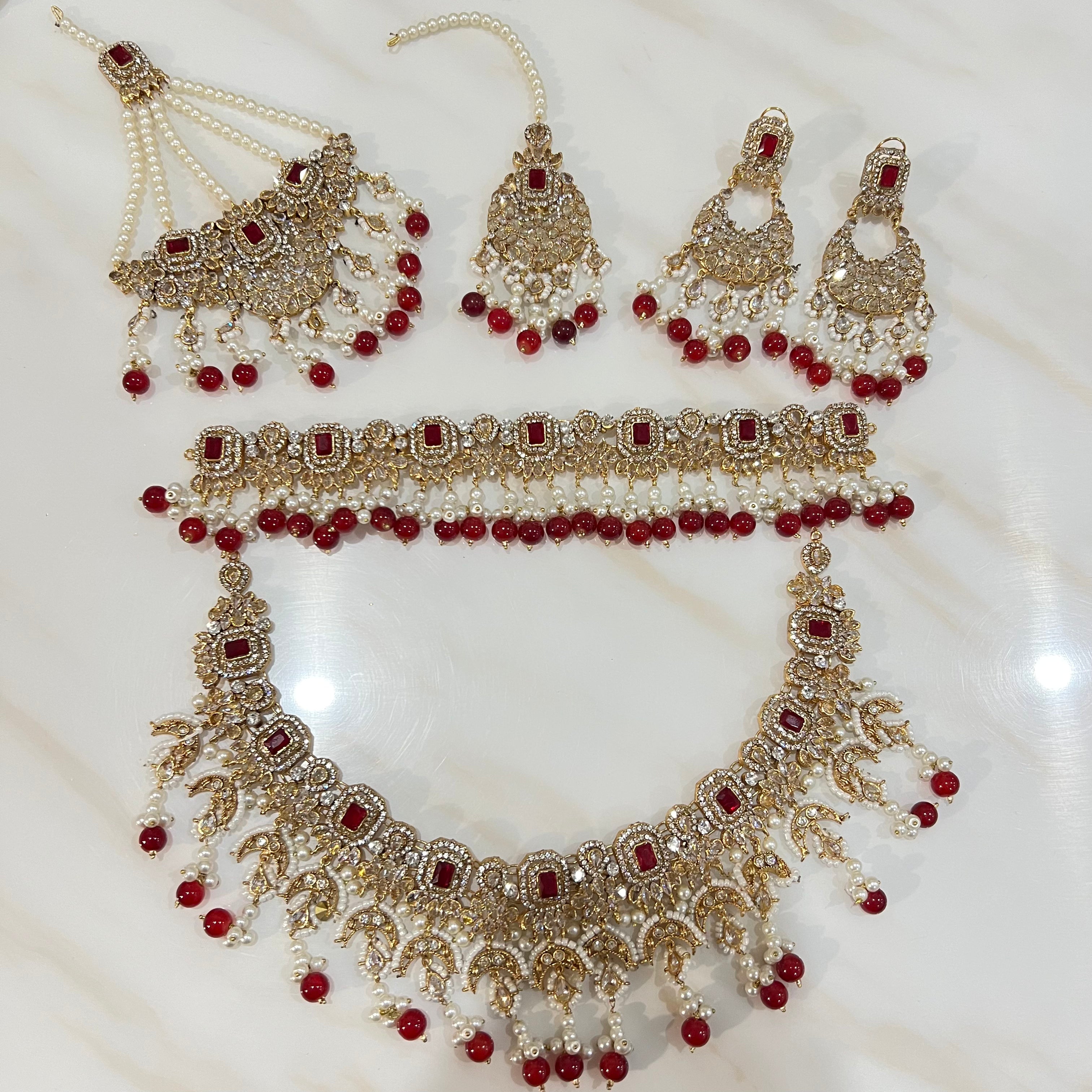 Enas Bridal Set Red