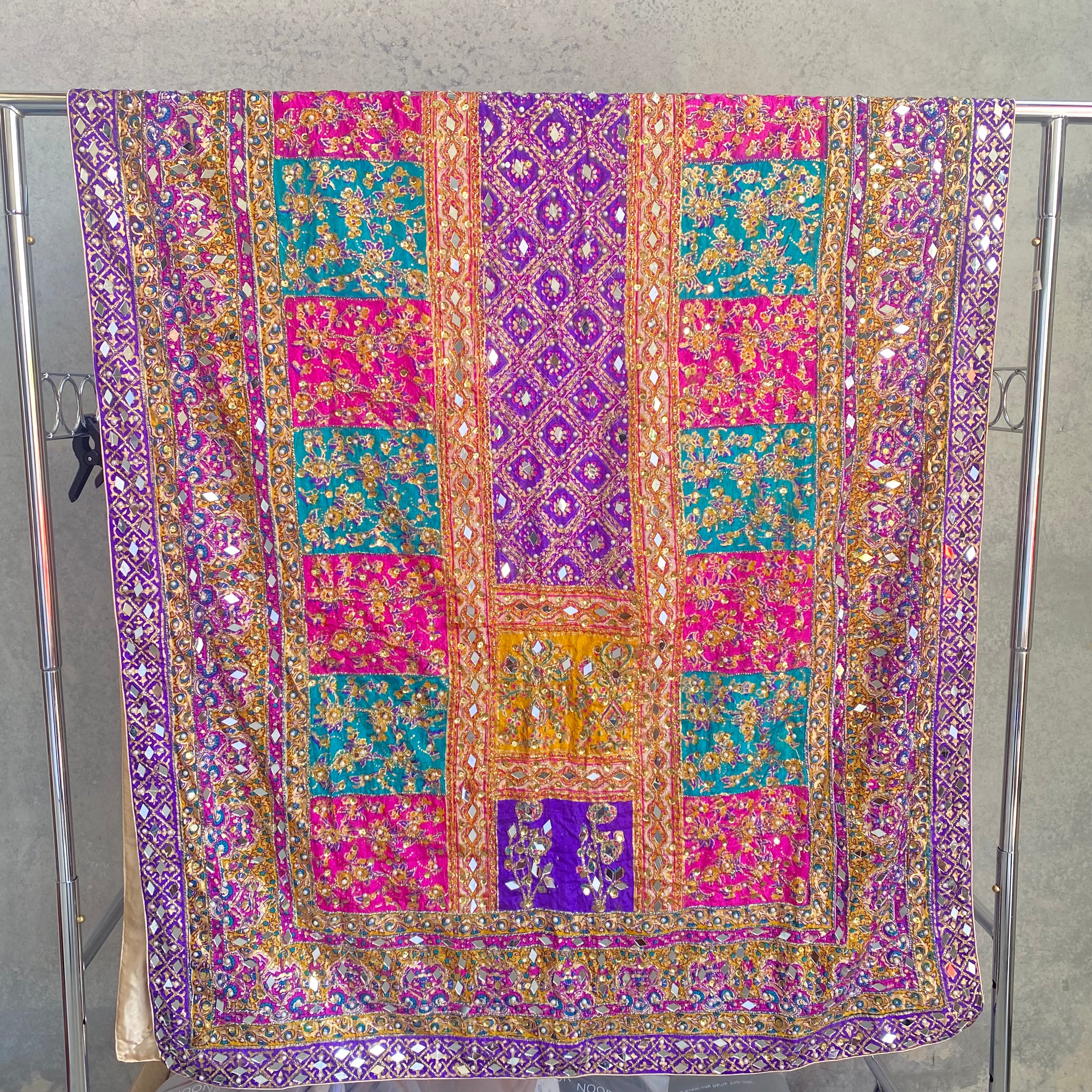 Hafsa Multicoloured Silk Dupatta