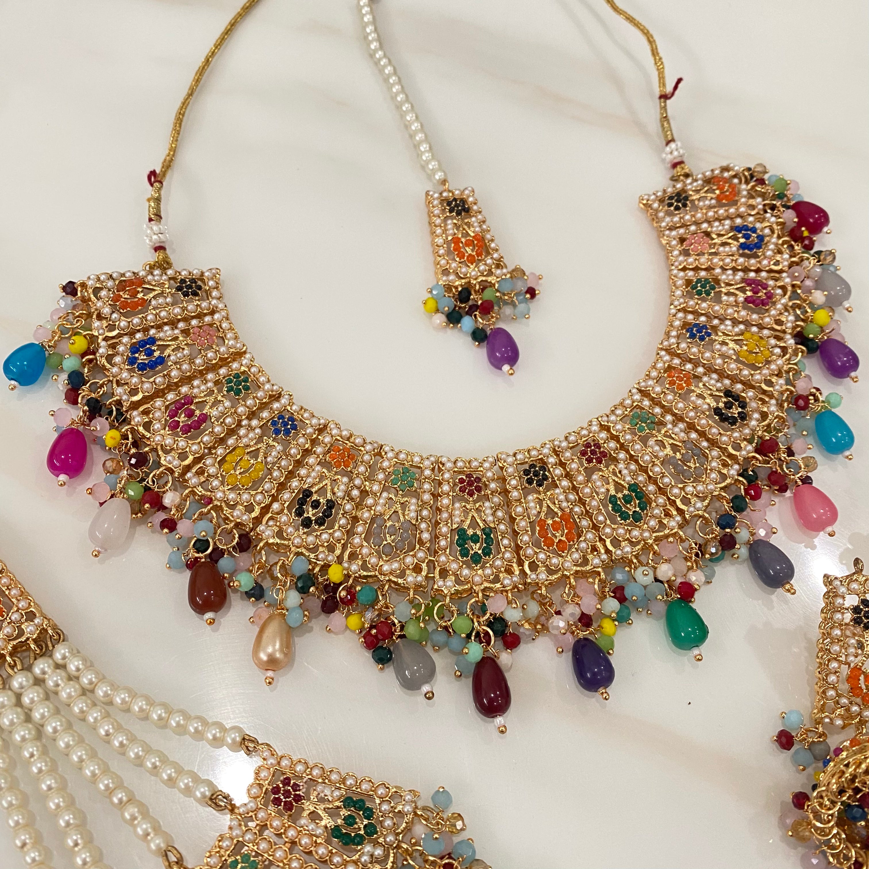 Sofia Necklace Set Multicolour