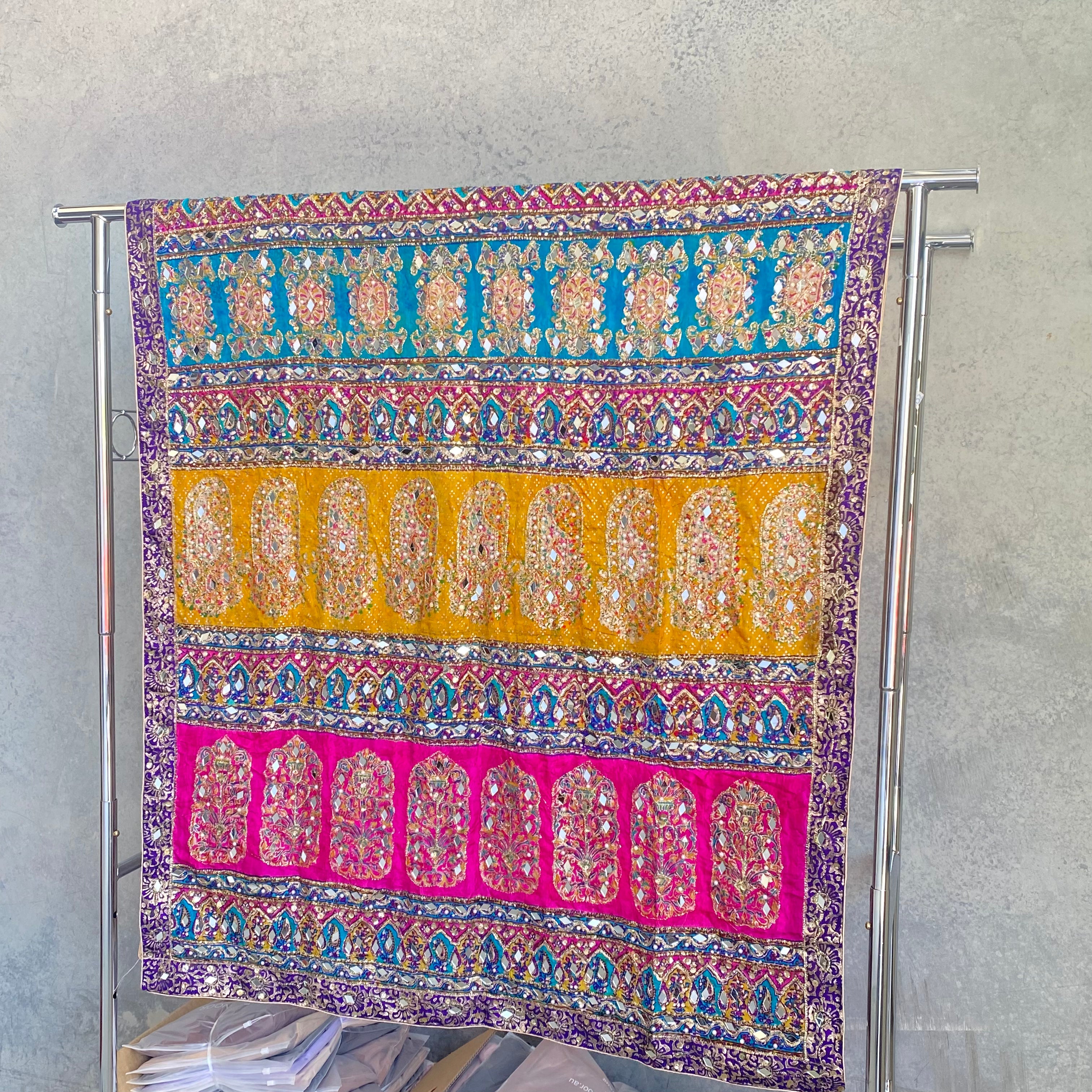 Areeba Multicoloured Silk Dupatta