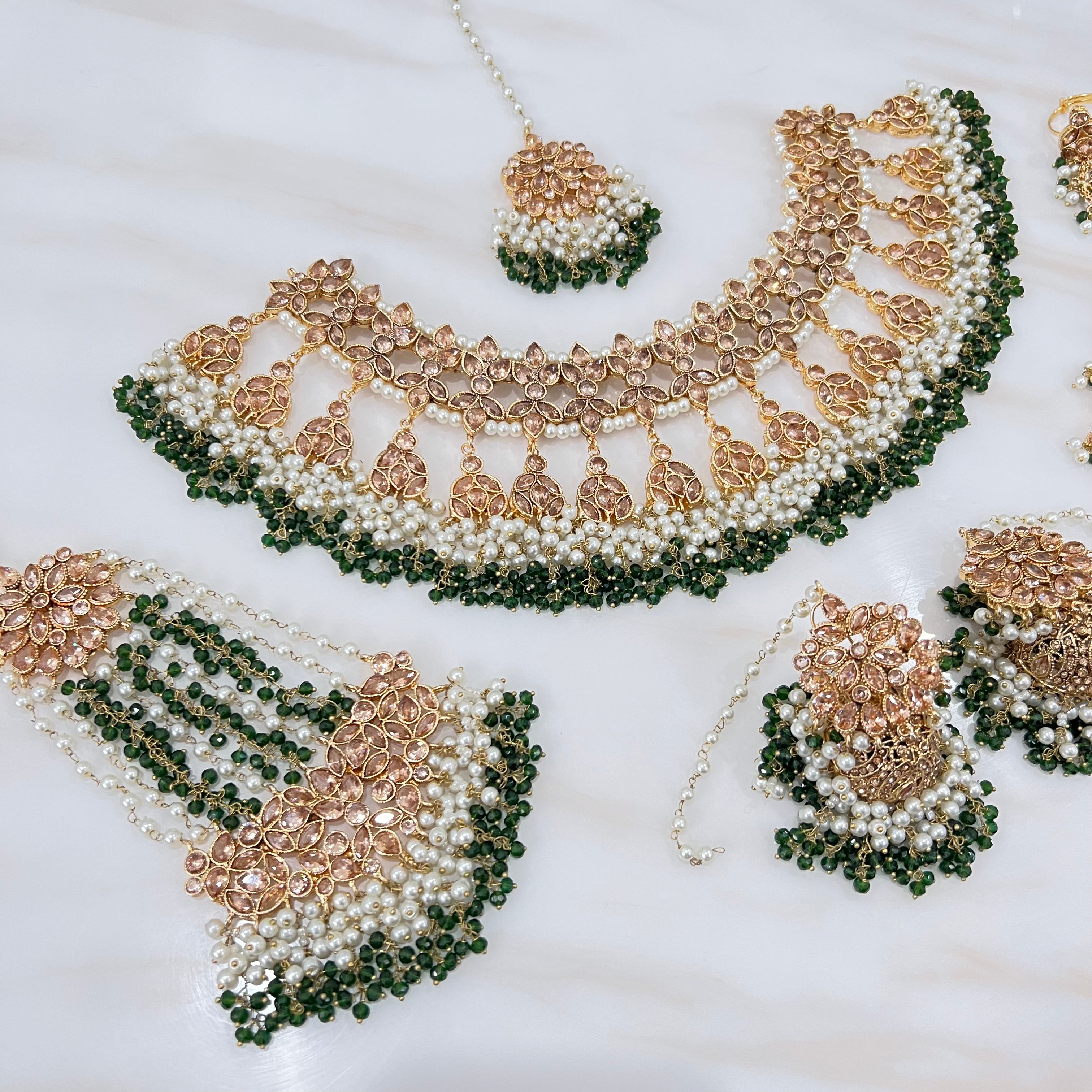 Mahir Bridal Set Green